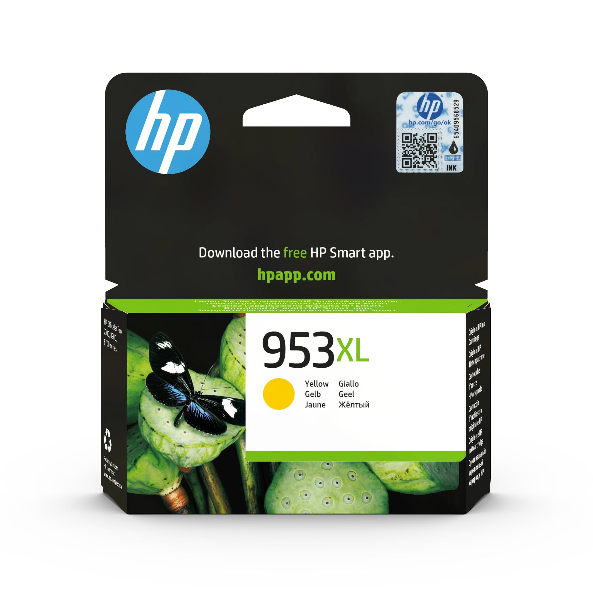 hp-953xl-giallo-f6u18ae-cartuccia-d-inchiostro-originale-hp-ad-alta-capacit-resa image 1