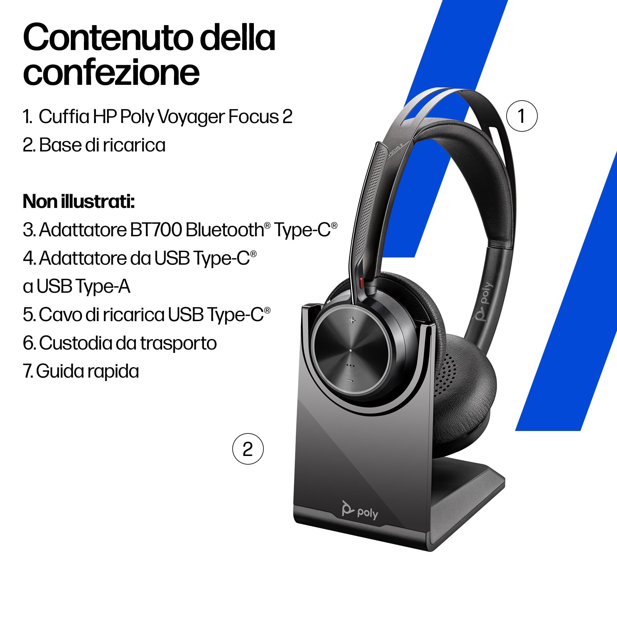 poly-voyager-focus-2-usb-c-headset-wireless-con-anc-microfono-acoustic-fence-ada image 8