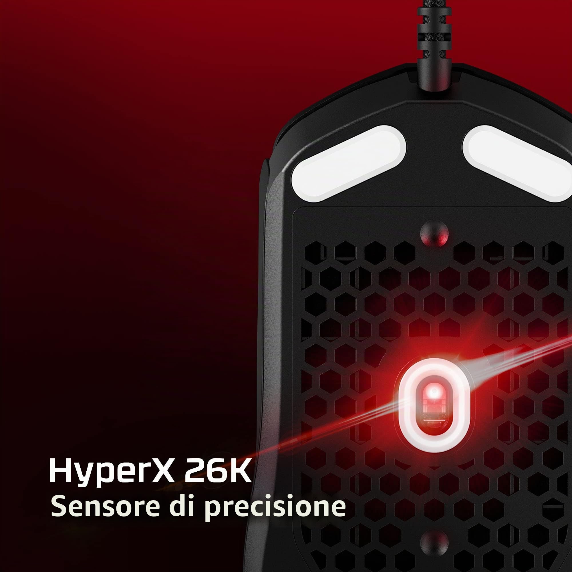 hp-hyperx-pulsefire-haste-2-mouse-gaming-cablato-ultraleggero-53-g-sensore-26000 image 3