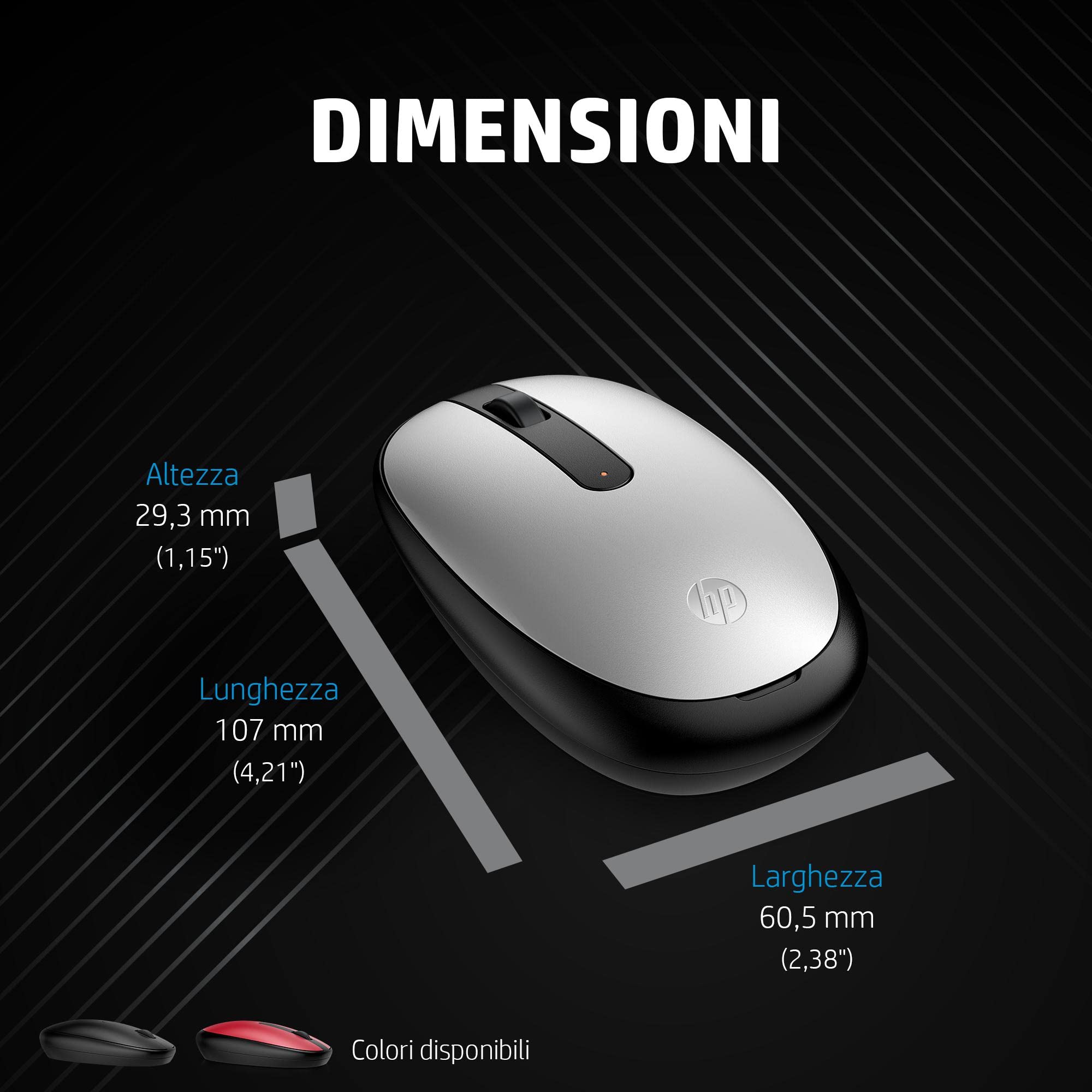 hp-240-mouse-empire-wireless-nero-sensore-ottico-1600-dpi-bluetooth-5-1-design-a image 5