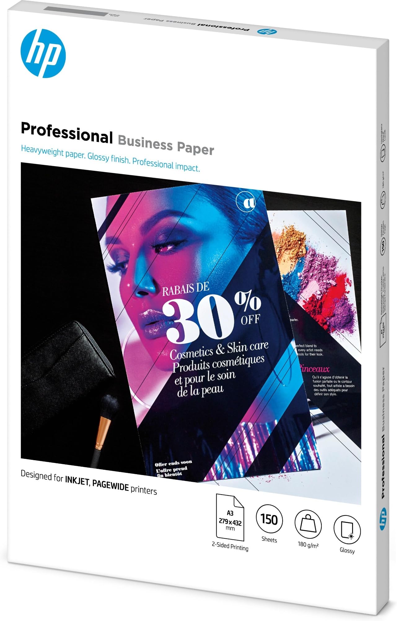 hp-professional-business-paper-7mv84a-carta-professionale-lucida-a3-180-g-m-conf image 2