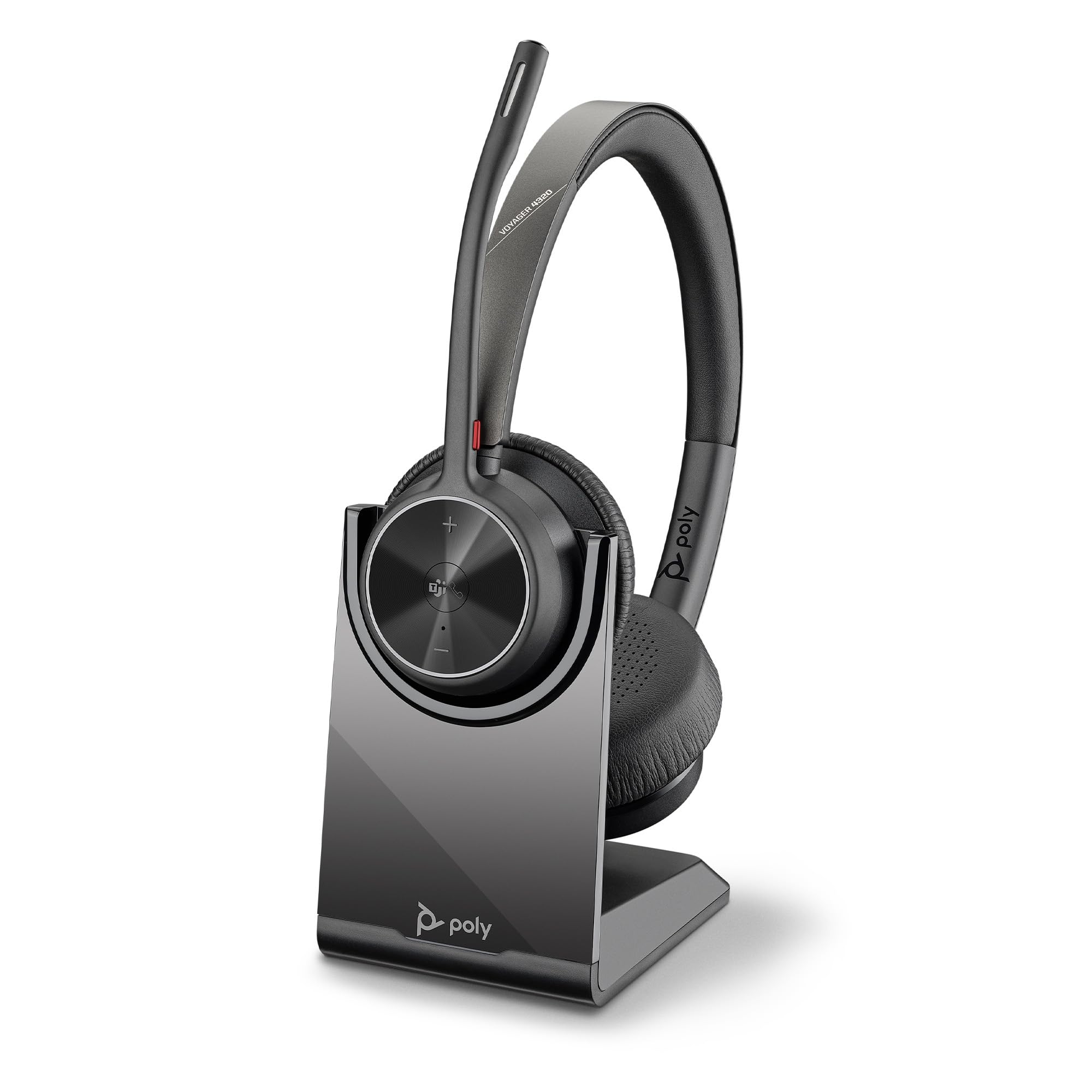 poly-voyager-4320-uc-cuffia-wireless-con-microfono-boom-bluetooth-5-1-dongle-usb image 1