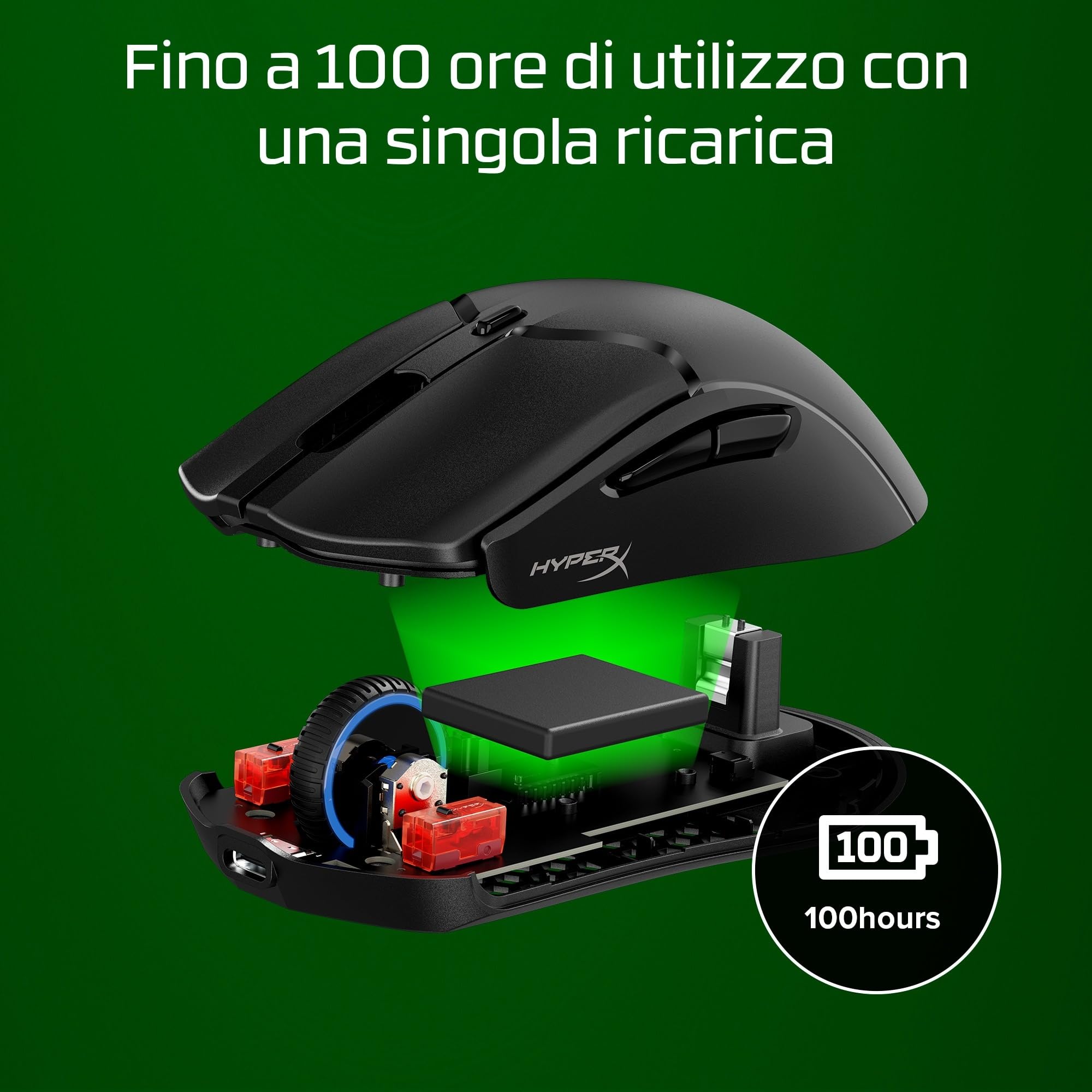 hyperx-pulsefire-haste-2-mini-mouse-gaming-wireless-2-4ghz-26000-dpi-rgb-100-ore image 2