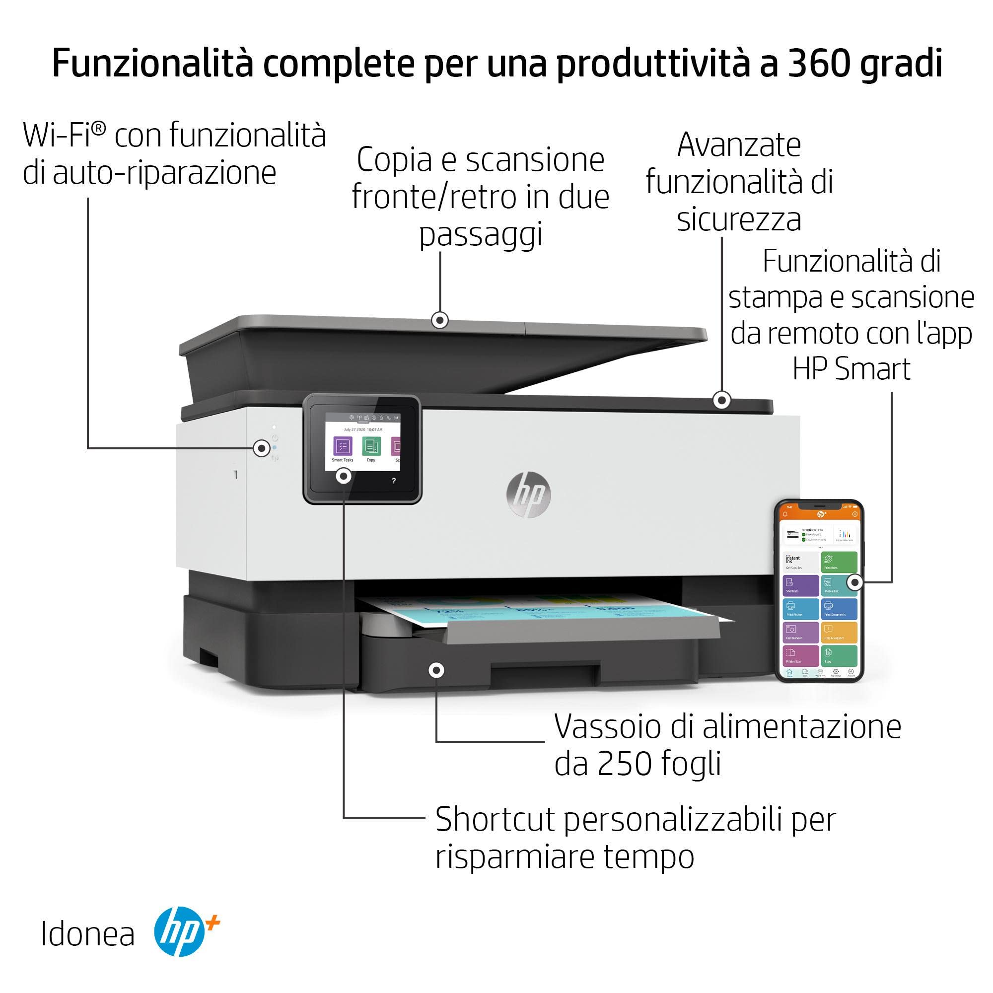 hp-officejet-pro-9012e-22a55b-stampante-multifunzione-inkjet-a4-con-hp-scansione image 3