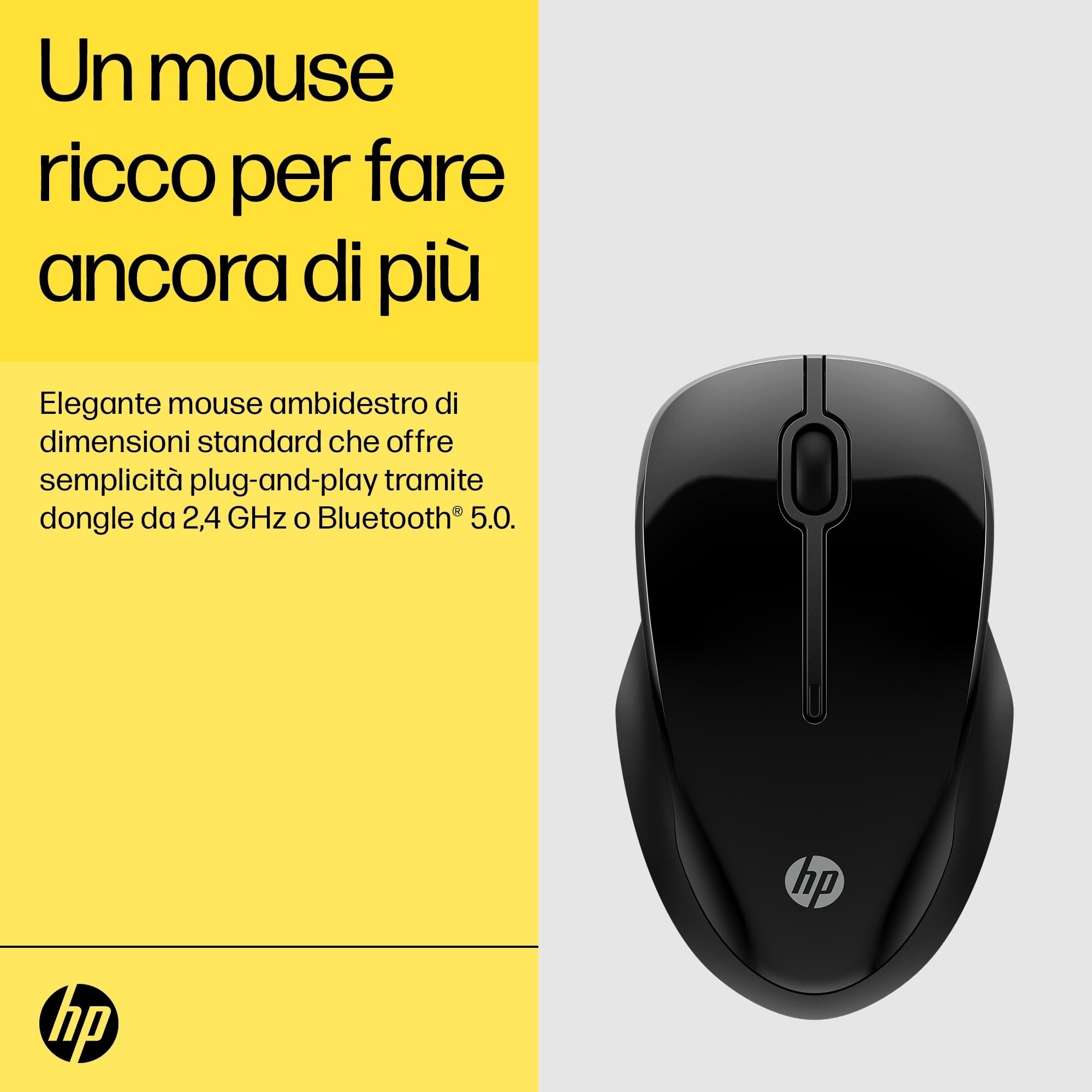 hp-250-mouse-wireless-con-connessione-bluetooth-5-0-e-dongle-usb-a-2-4-ghz-senso image 7