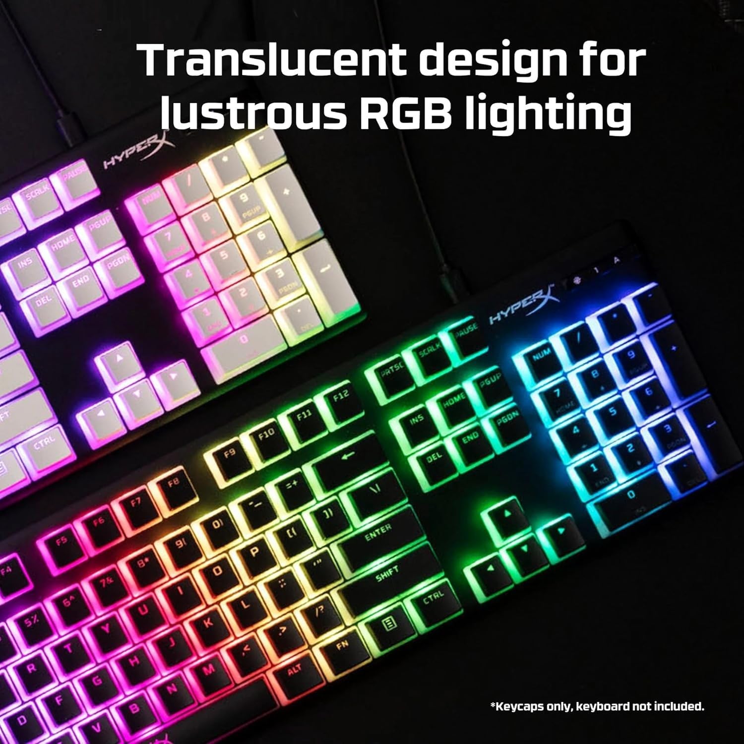 hyperx-pudding-copri-tasti-double-shot-pbt-semitrasparenti-set-completo-nero-con image 3