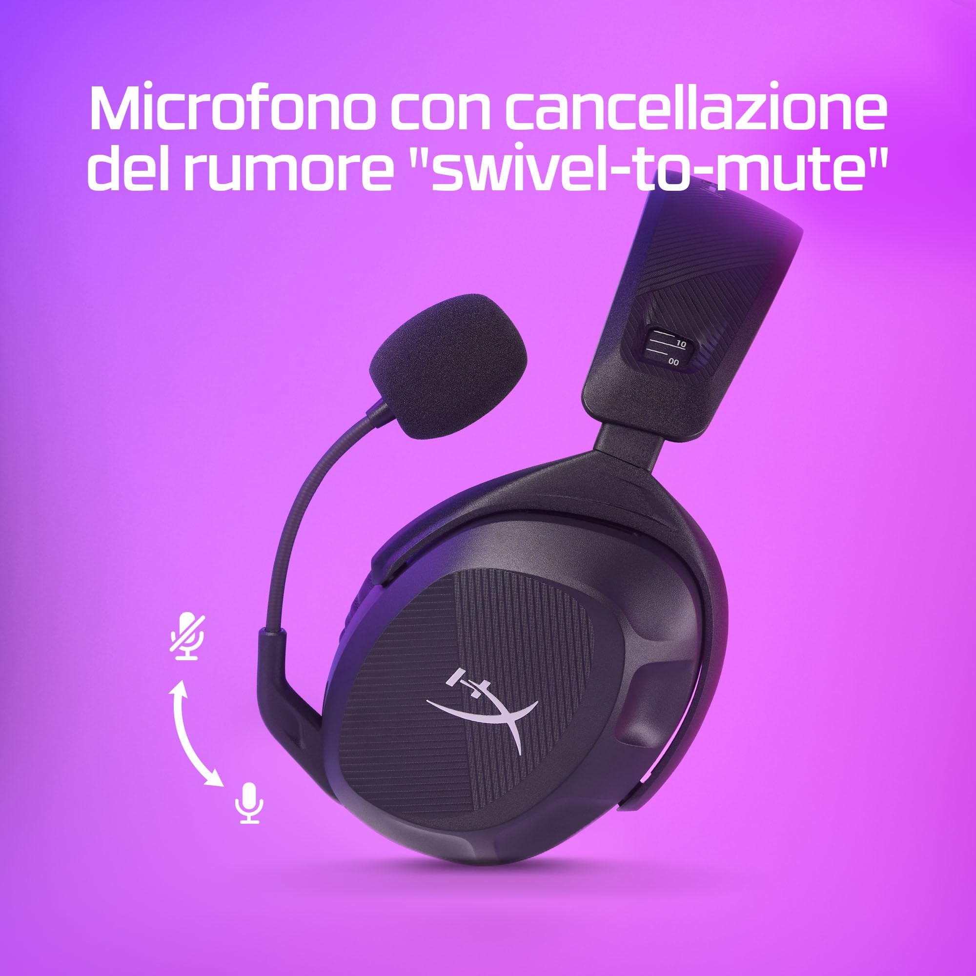 hyperx-cloud-stinger-ii-wireless-cuffie-gaming-senza-fili-2-4-ghz-con-dts-spatia image 4