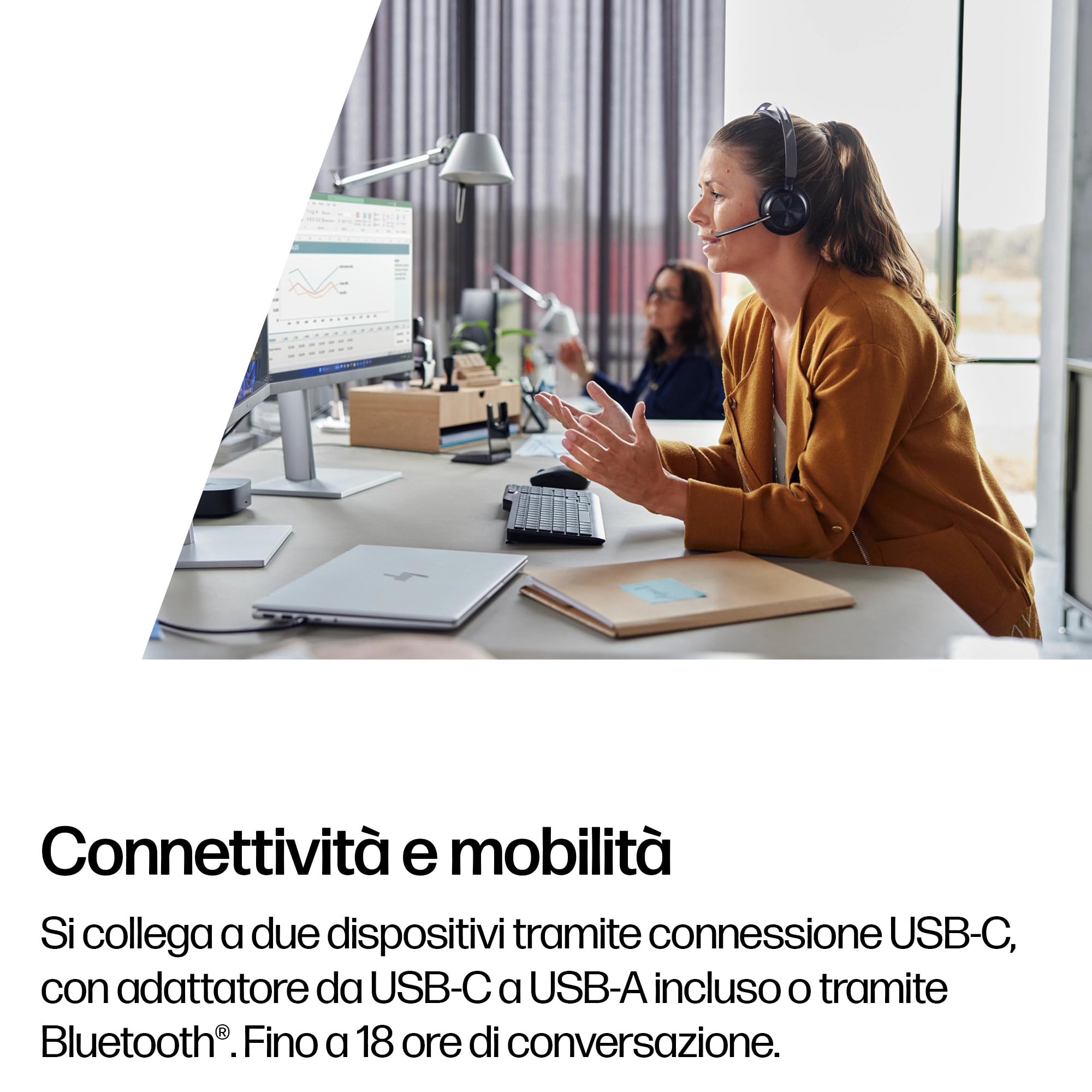 poly-voyager-focus-2-usb-c-headset-wireless-con-anc-microfono-acoustic-fence-ada image 6