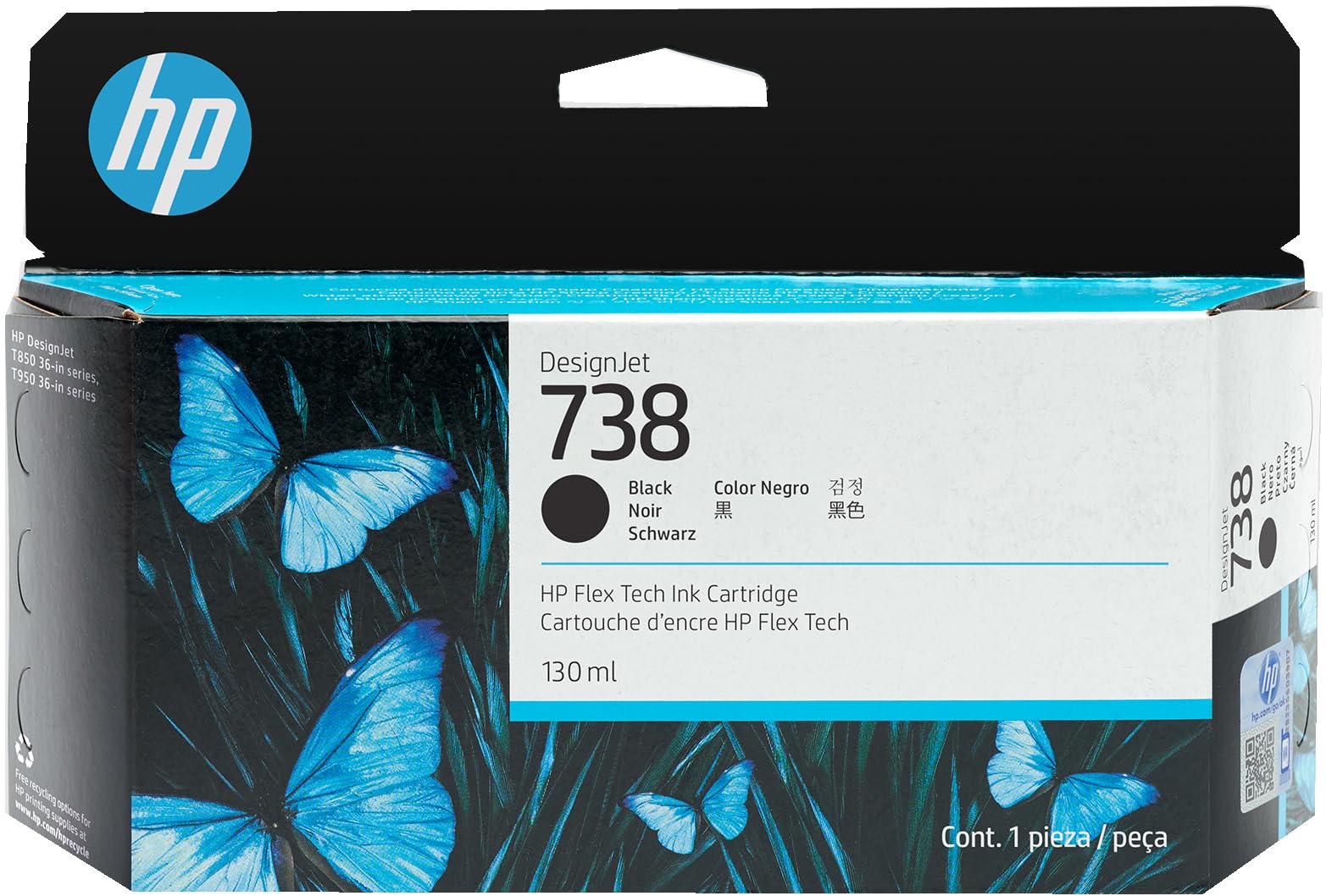hp-738-130-ml-nero-cartuccia-d-inchiostro-designjet-originale-resa-standard-conf image 1