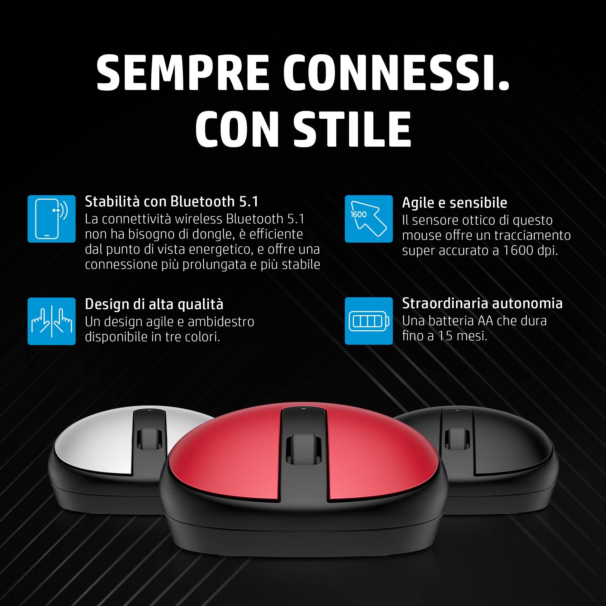 hp-240-mouse-empire-wireless-nero-sensore-ottico-1600-dpi-bluetooth-5-1-design-a image 4