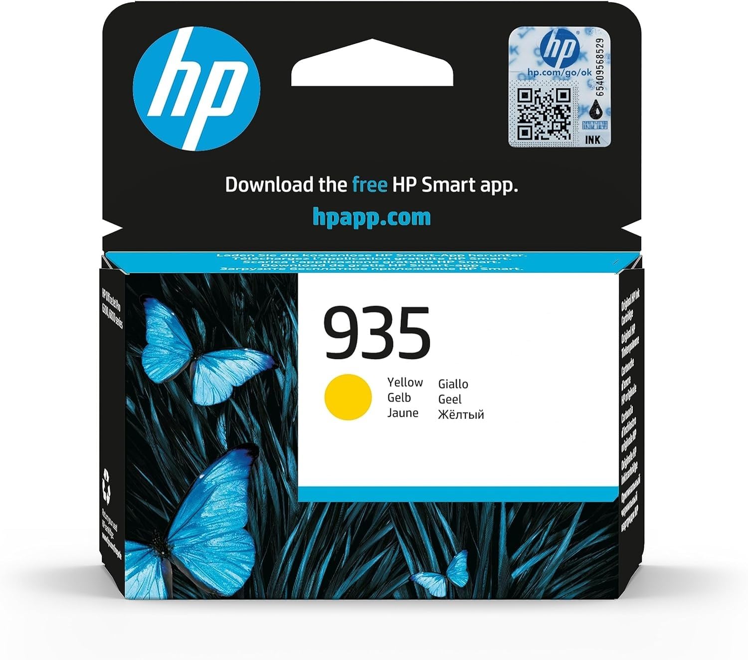 hp-935-giallo-c2p22ae-cartuccia-originale-da-400-pagine-per-officejet-6820-offic image 1