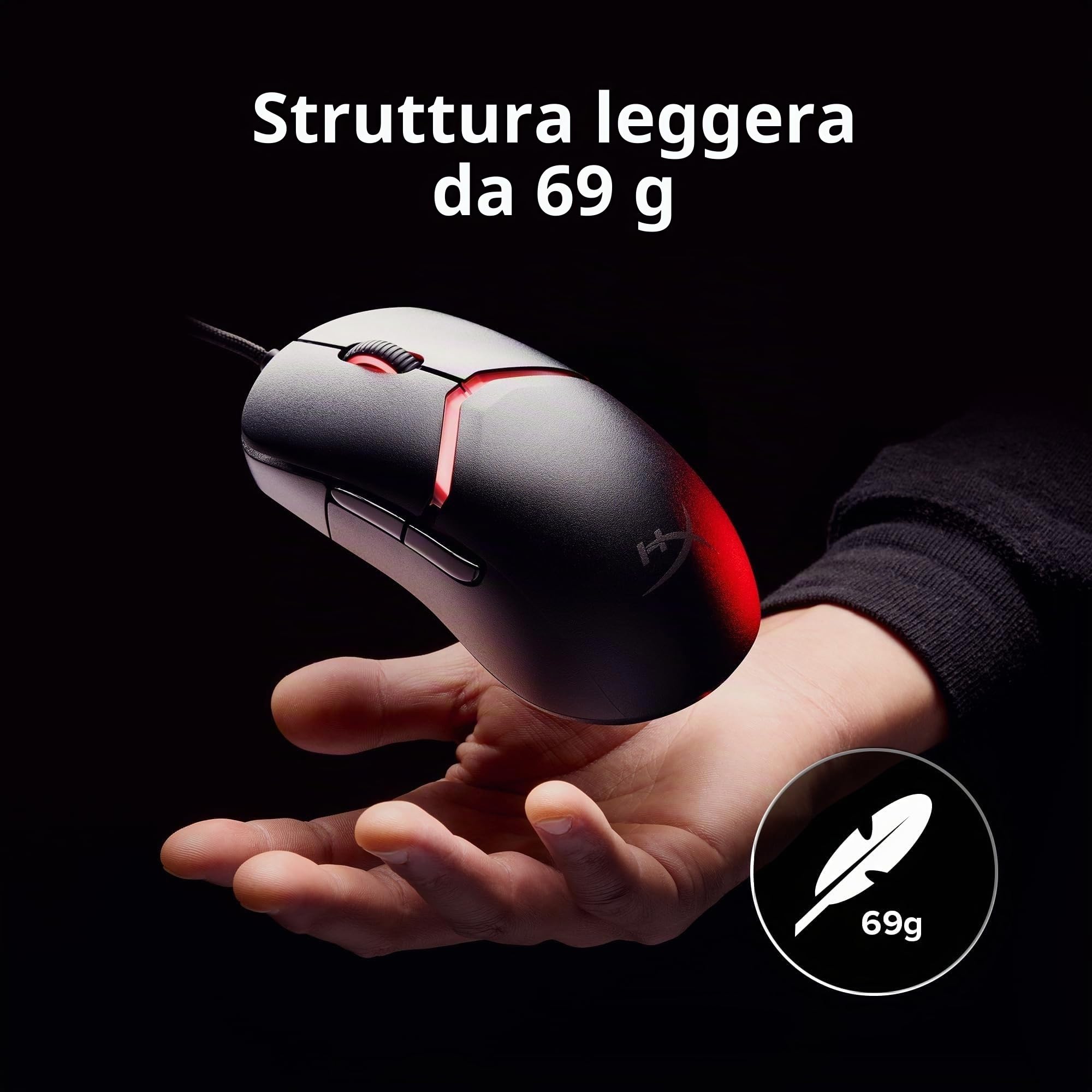 hyperx-pulsefire-saga-mouse-gaming-cablato-modulare-rgb-69-g-sensore-hyperx-26k- image 4
