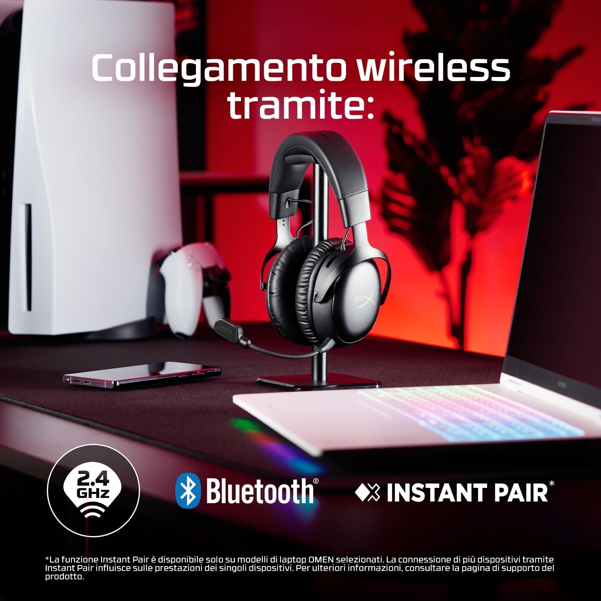 hyperx-cloud-iii-s-wireless-cuffie-da-gaming-bluetooth-con-audio-3d-dts-microfon image 4