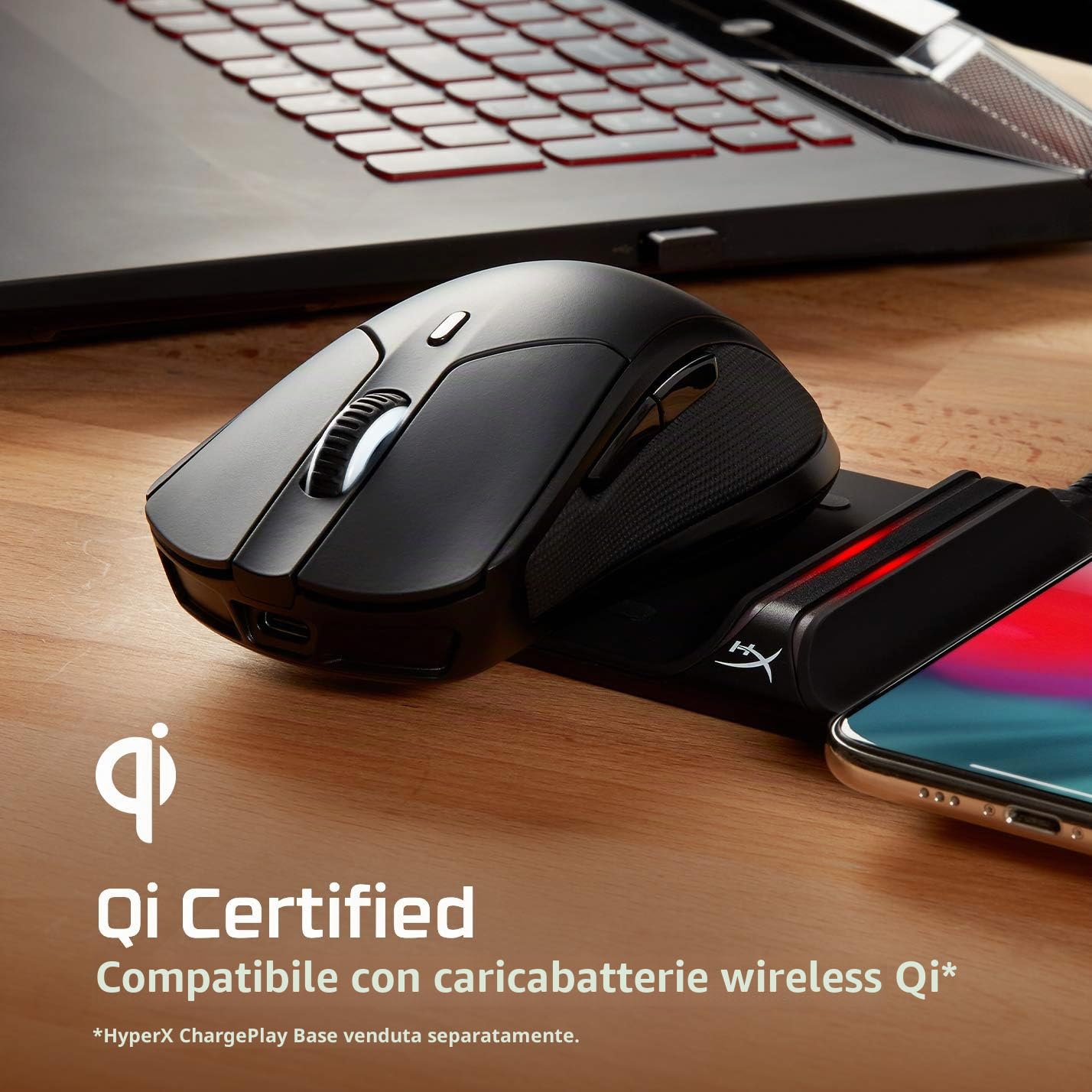 hyperx-pulsefire-dart-mouse-gaming-wireless-2-4-ghz-con-sensore-pixart-16000-dpi image 3