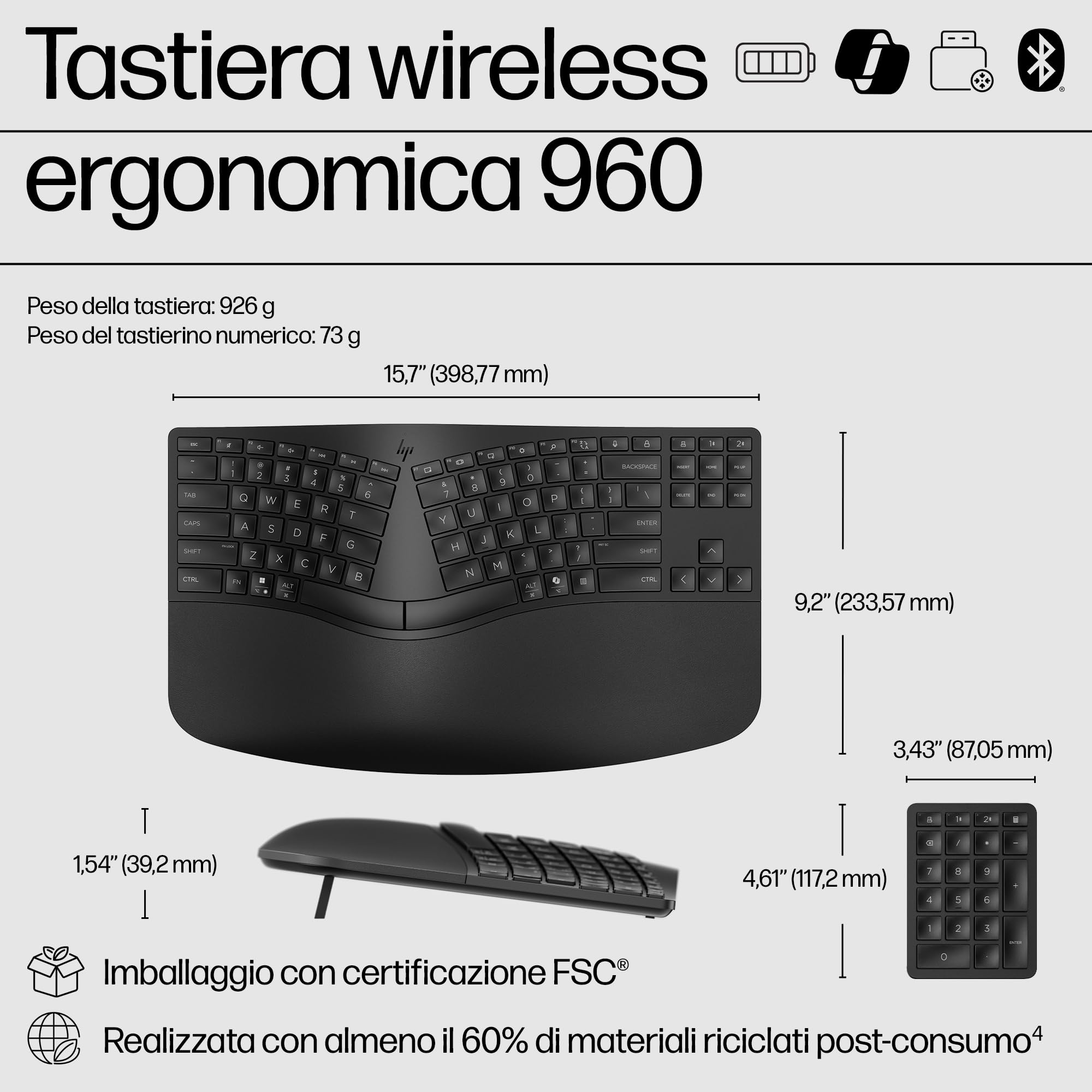 hp-960-tastiera-ergonomica-wireless-multidispositivo-con-tasto-copilot-20-tasti- image 4