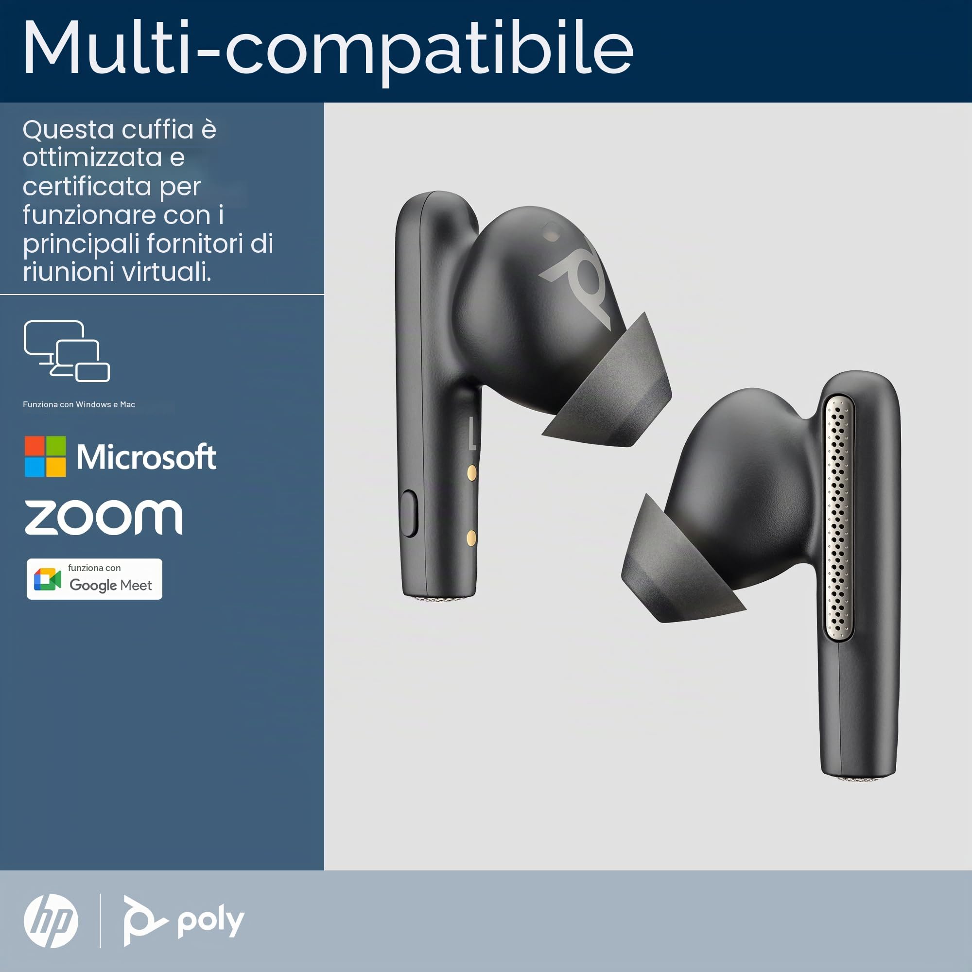 poly-voyager-free-60-auricolari-true-wireless-con-dongle-usb-c-usb-a-bluetooth-5 image 6