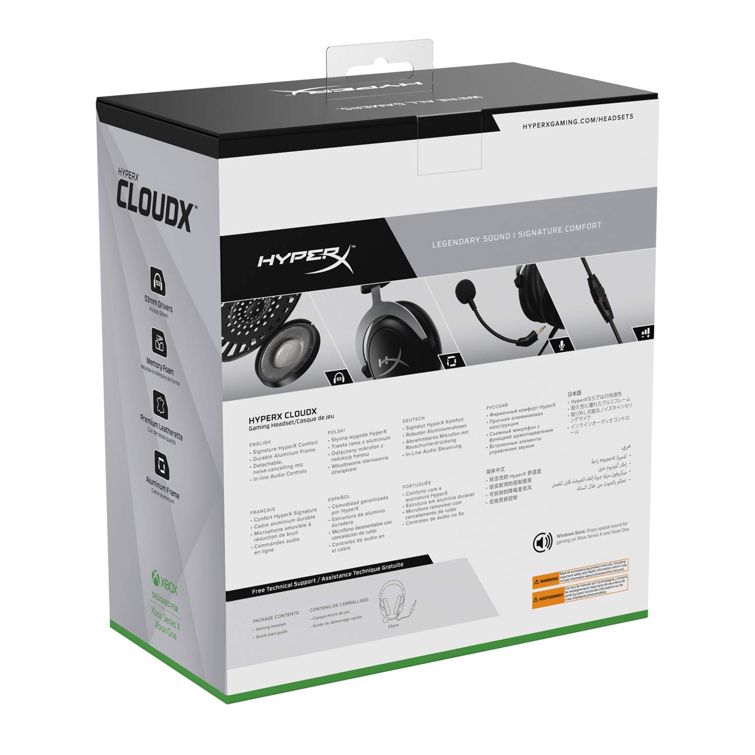 hp-hyperx-cloudx-cuffie-da-gaming-cablate-3-5-mm-telaio-in-alluminio-certificate image 8