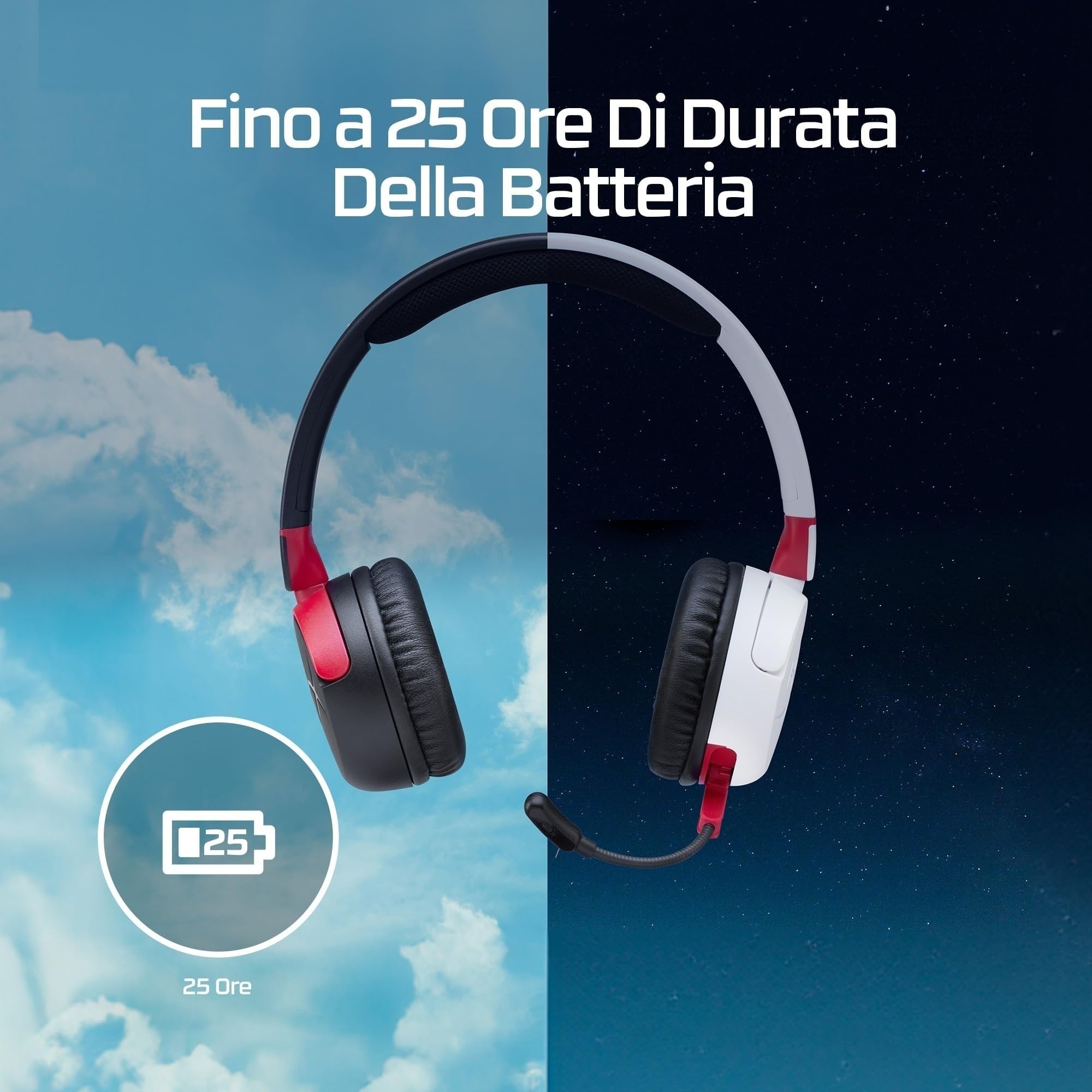 hp-hyperx-cloud-mini-wireless-nero-rosso-cuffie-da-gaming-wireless-bluetooth-per image 2