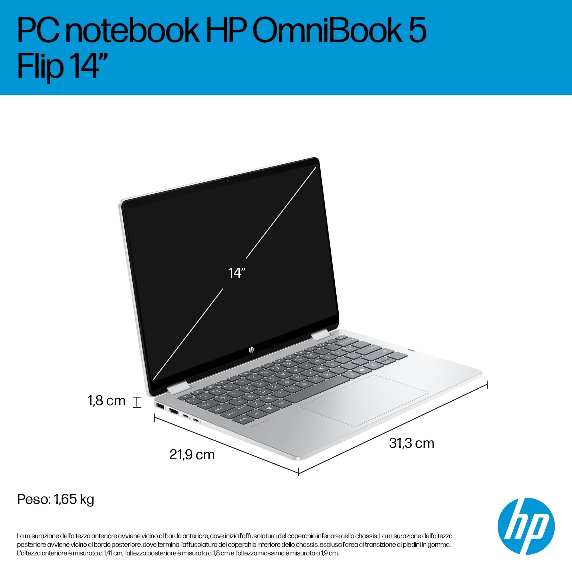 hp-omnibook-5-flip-x360-14-fp0002slx-notebook-convertibile-touch-con-intel-core- image 4