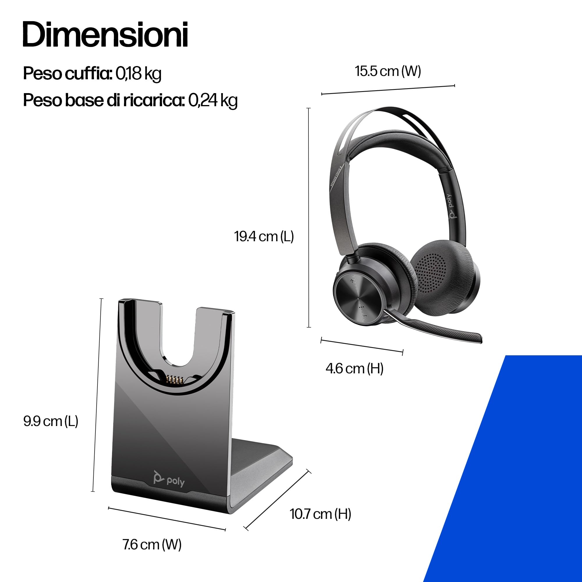 poly-voyager-focus-2-usb-c-headset-wireless-con-anc-microfono-acoustic-fence-ada image 3