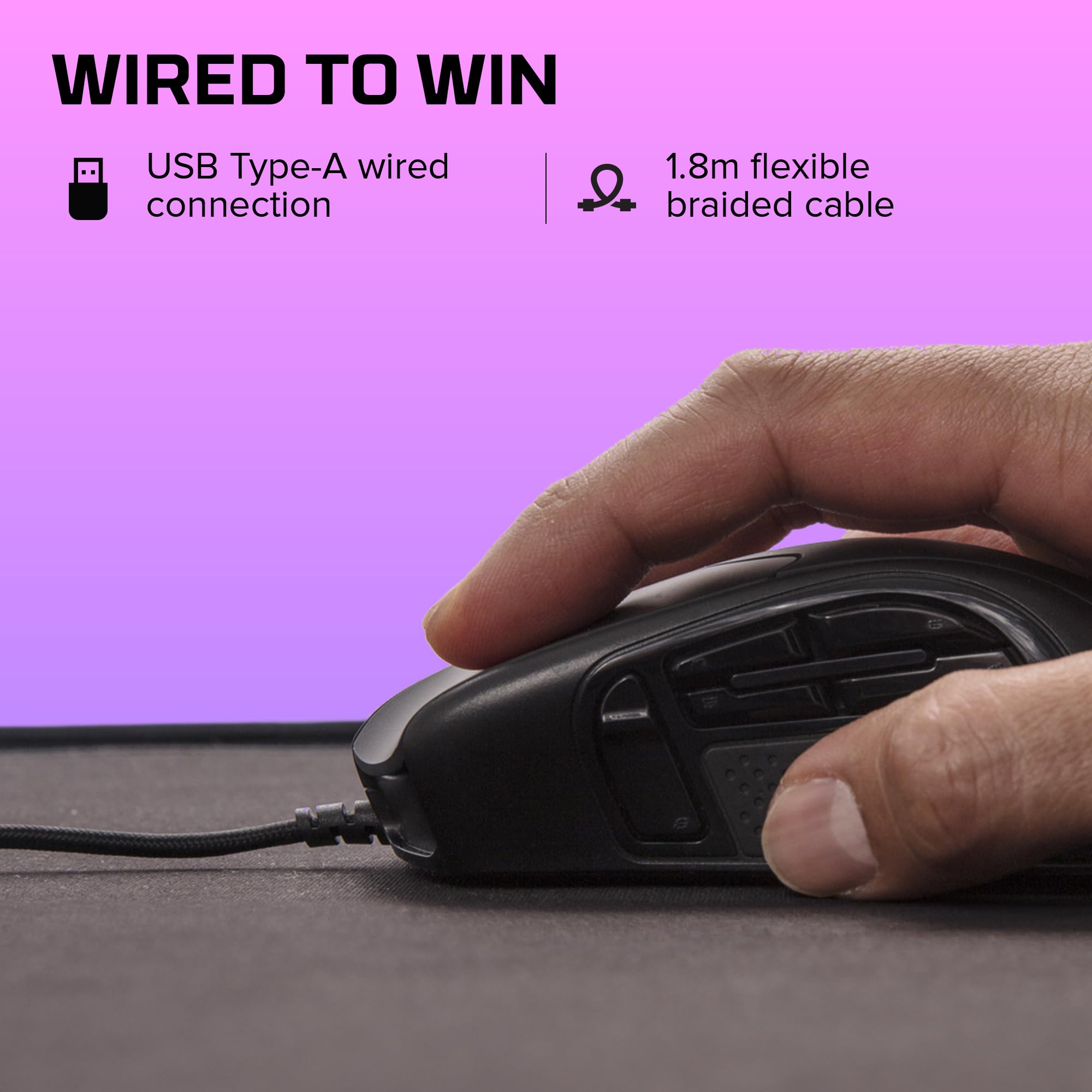 hyperx-pulsefire-raid-mouse-gaming-cablato-usb-con-rgb-11-tasti-programmabili-se image 2