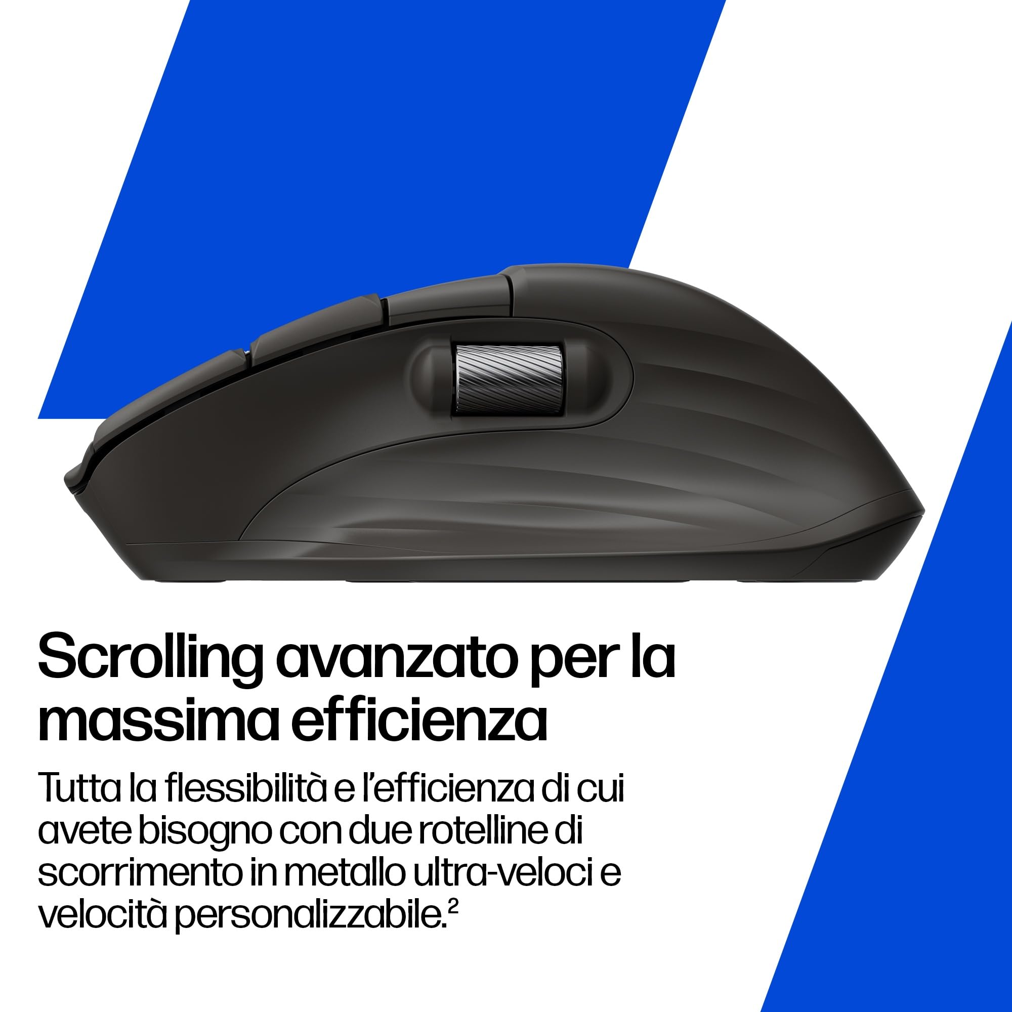 hp-780m-mouse-wireless-ergonomico-ricaricabile-supercondensatore-6k-dpi-bluetoot image 4