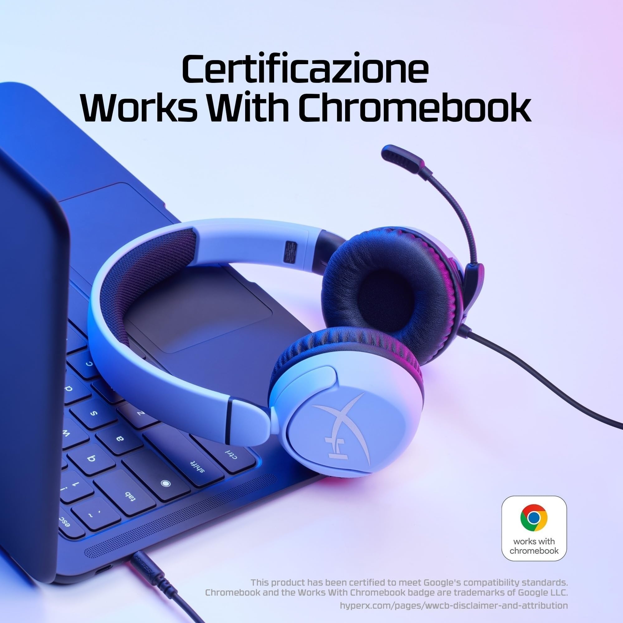 hyperx-cloud-mini-wired-lavender-cuffie-gaming-cablate-per-giovani-gamer-con-lim image 4