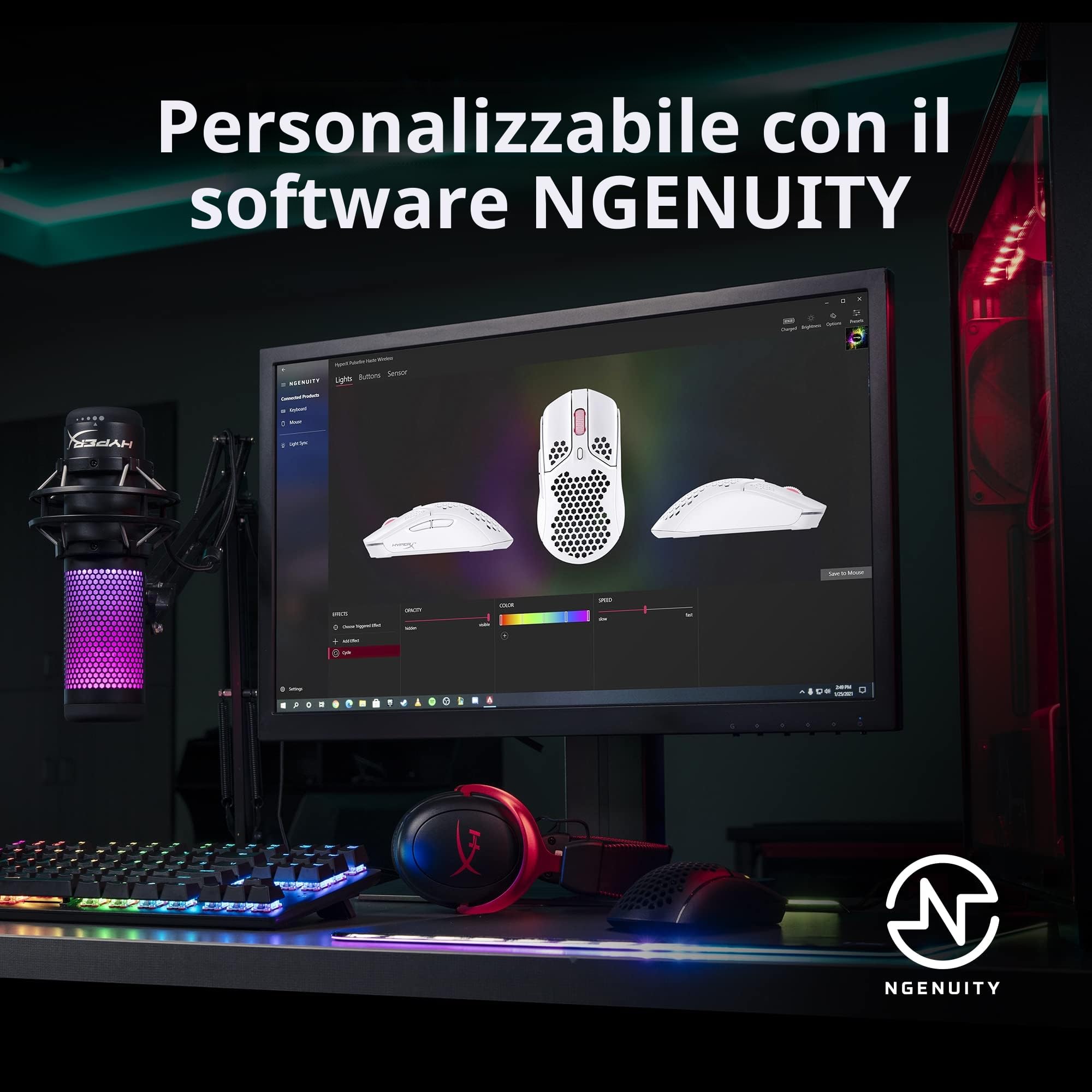 hyperx-pulsefire-haste-wireless-bianco-mouse-gaming-ultraleggero-2-4-ghz-16000-d image 5