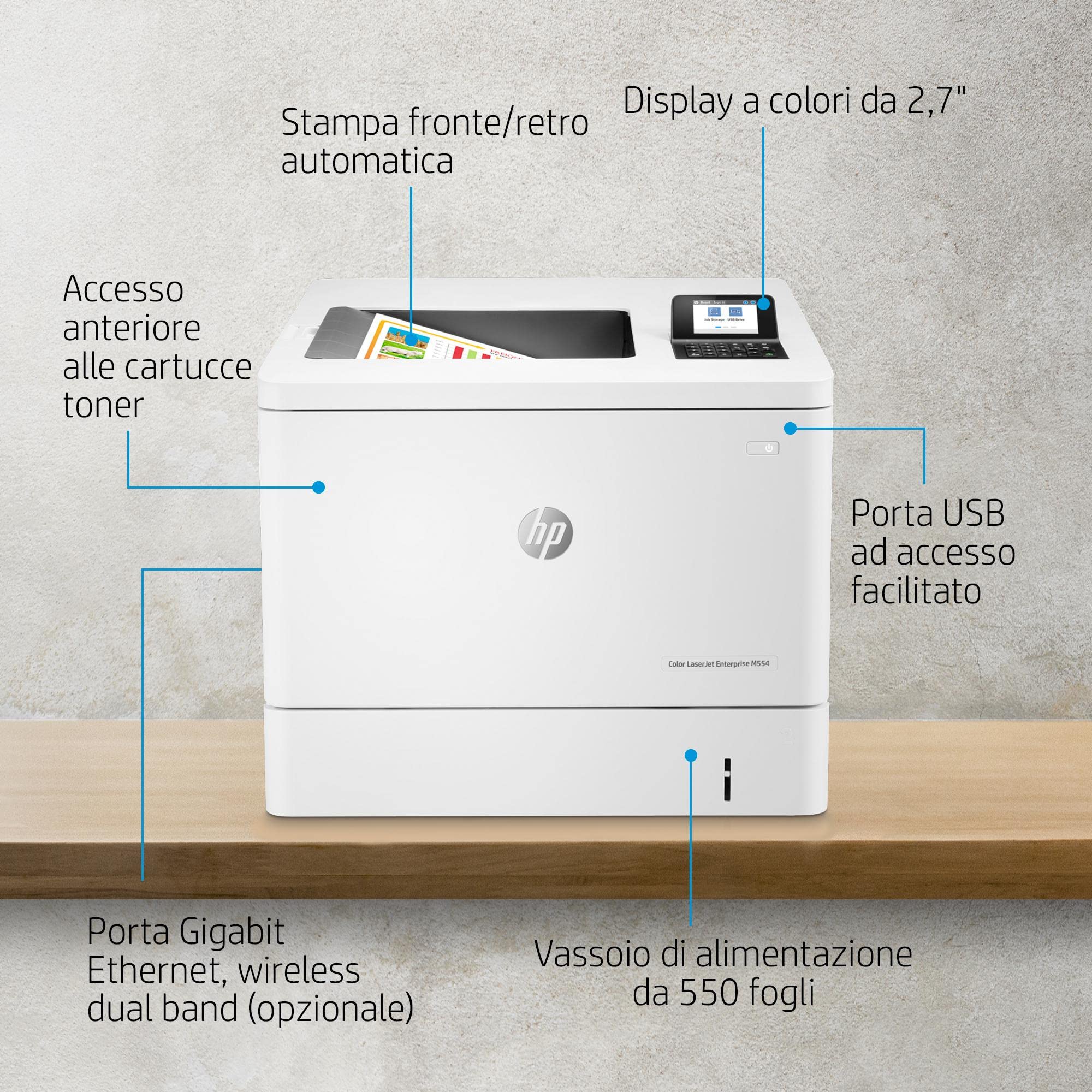 hp-color-laserjet-enterprise-m554dn-7zu81a-stampante-laser-a4-colori-duplex-auto image 4