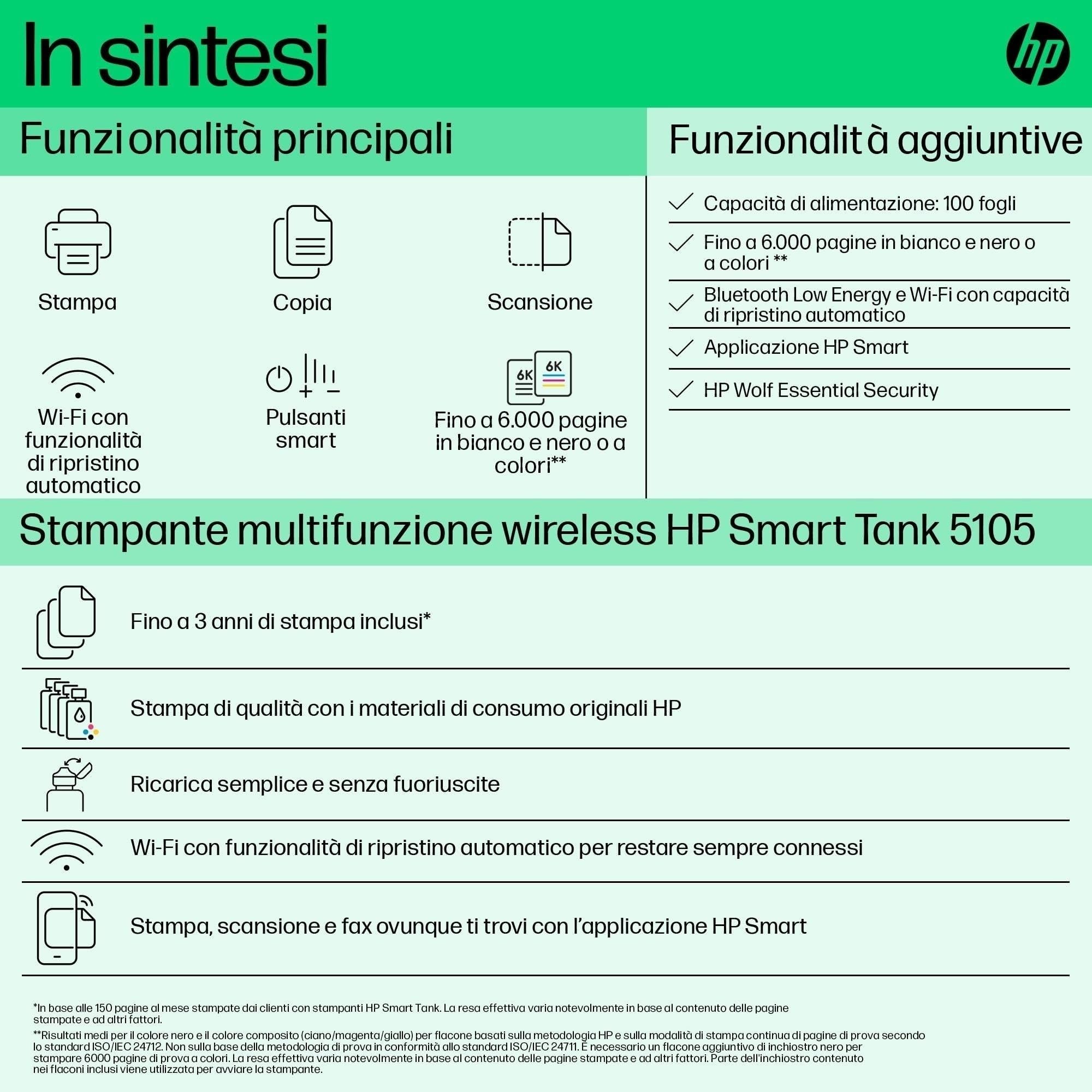 hp-smart-tank-5105-1f3y3a-stampante-multifunzione-a4-a-serbatoio-stampa-scansion image 4