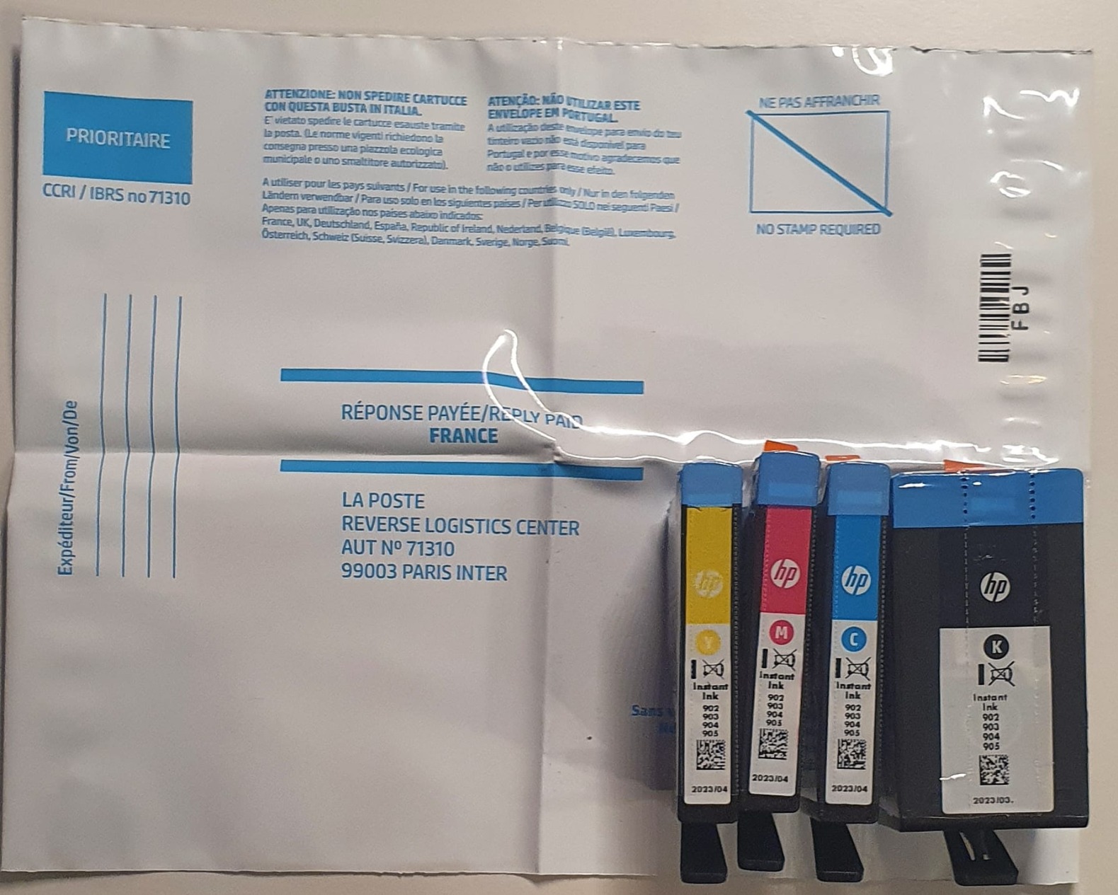 Una cartucca difettosa