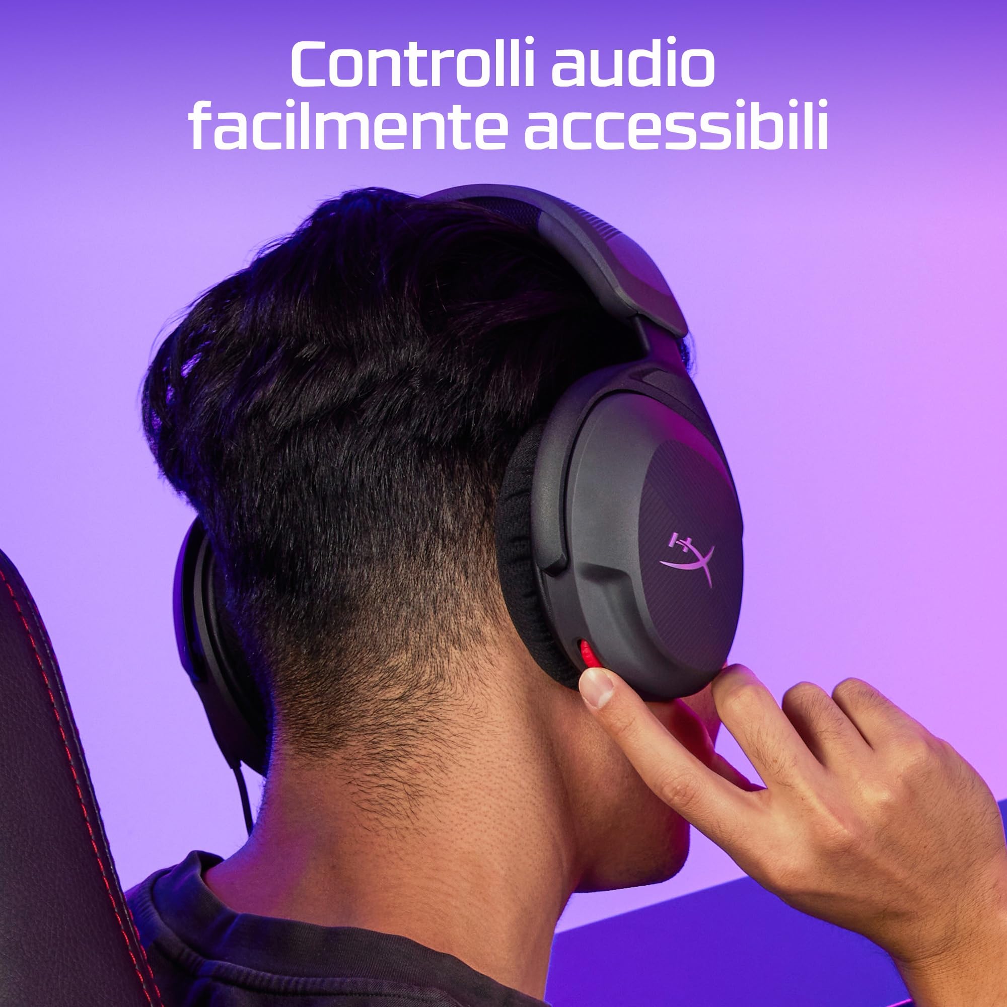 hyperx-cloud-stinger-ii-core-cuffie-gaming-cablate-3-5-mm-audio-dts-spatial-micr image 5
