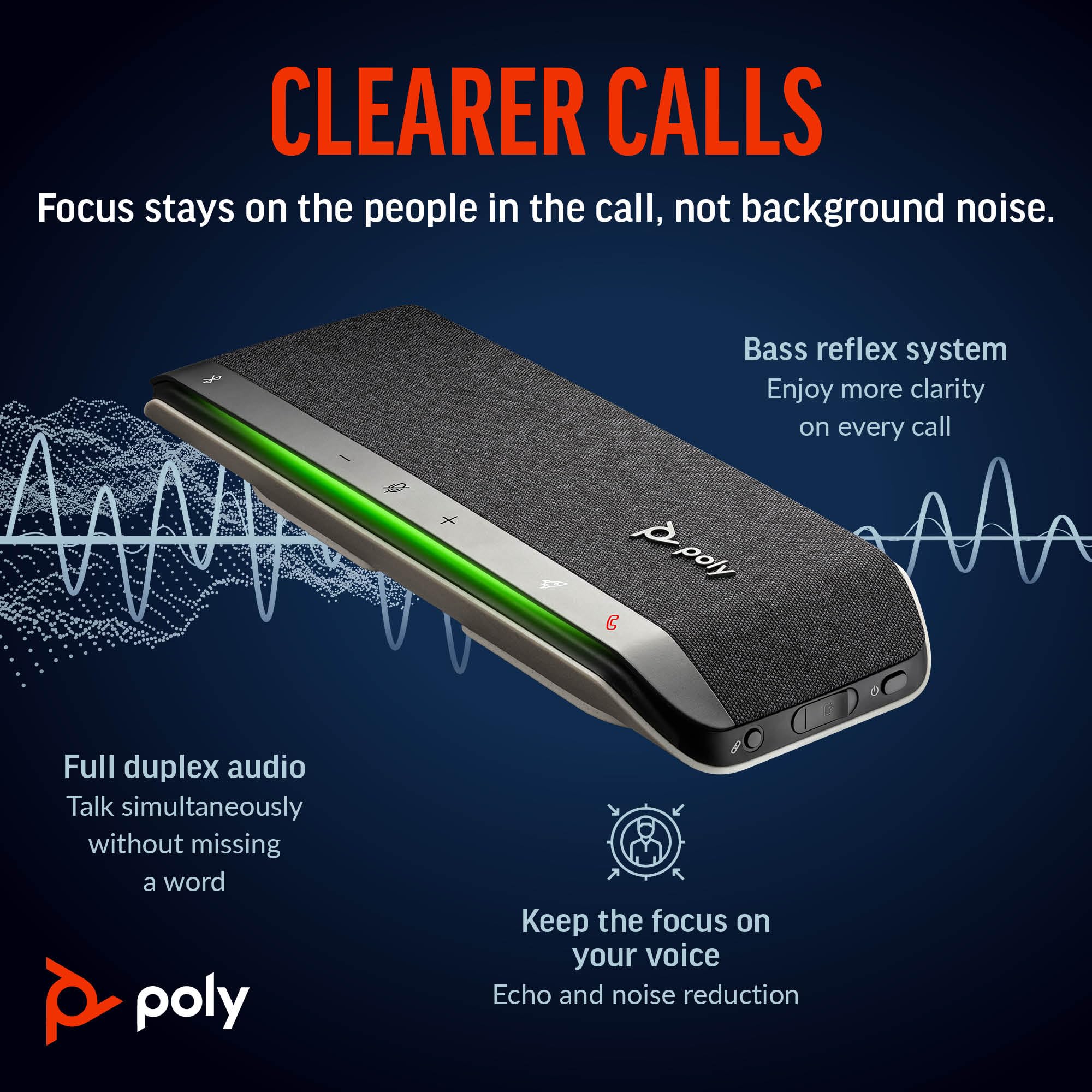 hp-poly-sync-40-vivavoce-per-conferenze-wireless-bluetooth-5-1-con-usb-a-usb-c-r image 3