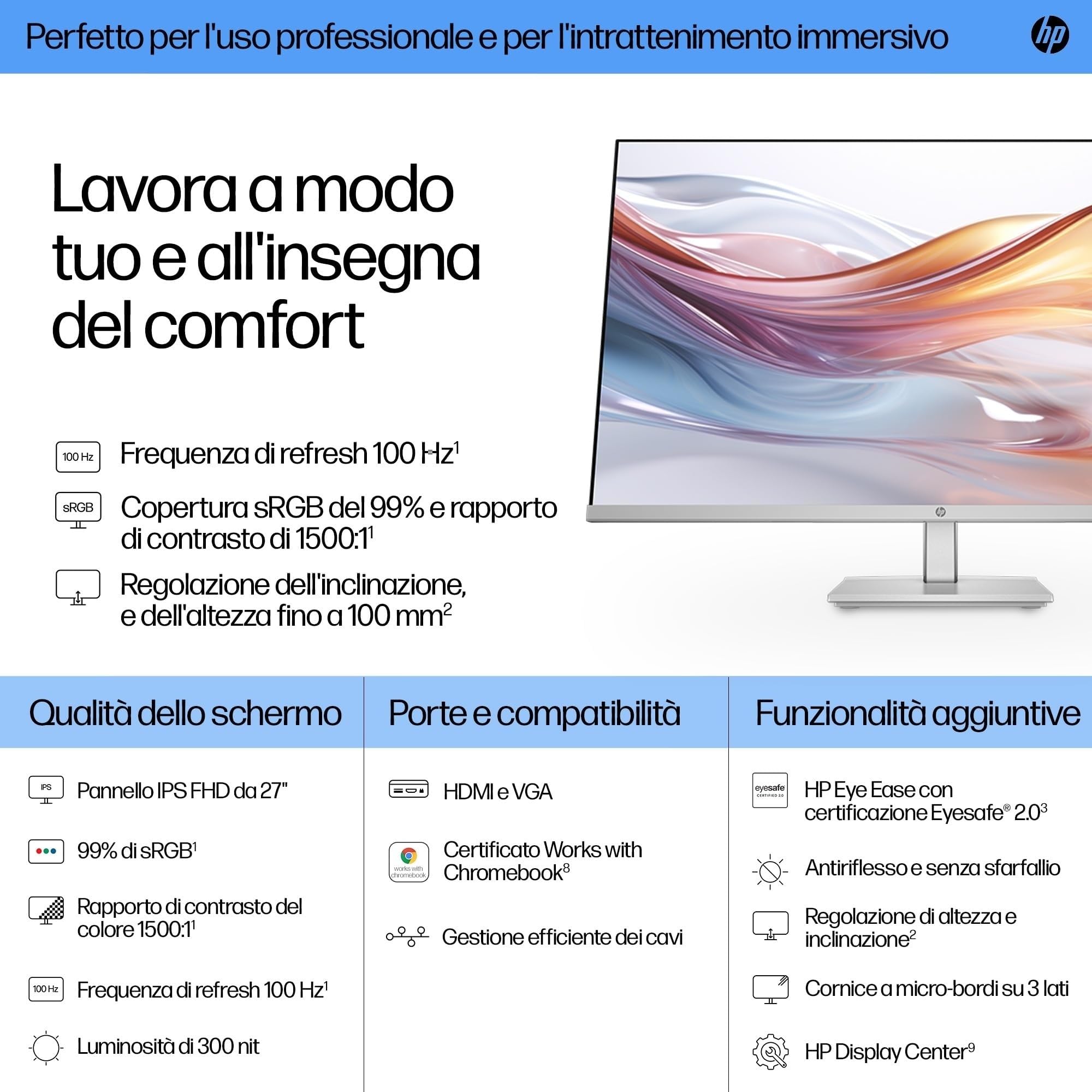 hp-527sh-m527sh-monitor-27-pollici-full-hd-ips-100-hz-antiriflesso-con-eye-ease- image 5