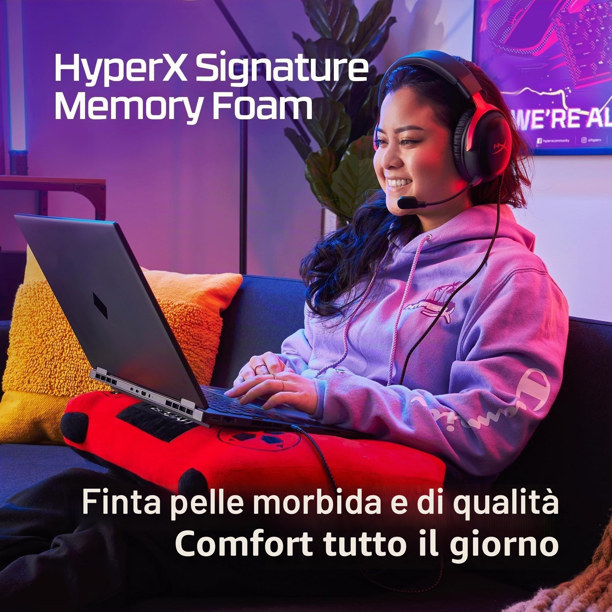 hyperx-cloud-iii-cuffie-da-gaming-cablate-usb-c-dts-spatial-audio-telaio-in-allu image 2