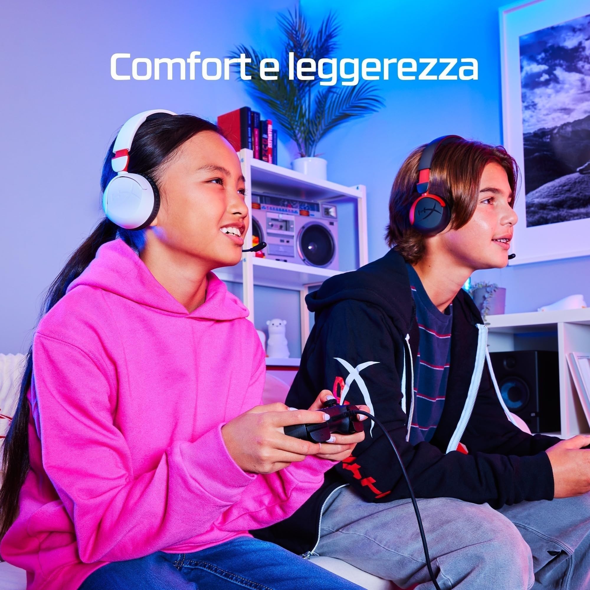hyperx-cloud-mini-wired-lavender-cuffie-gaming-cablate-per-giovani-gamer-con-lim image 2
