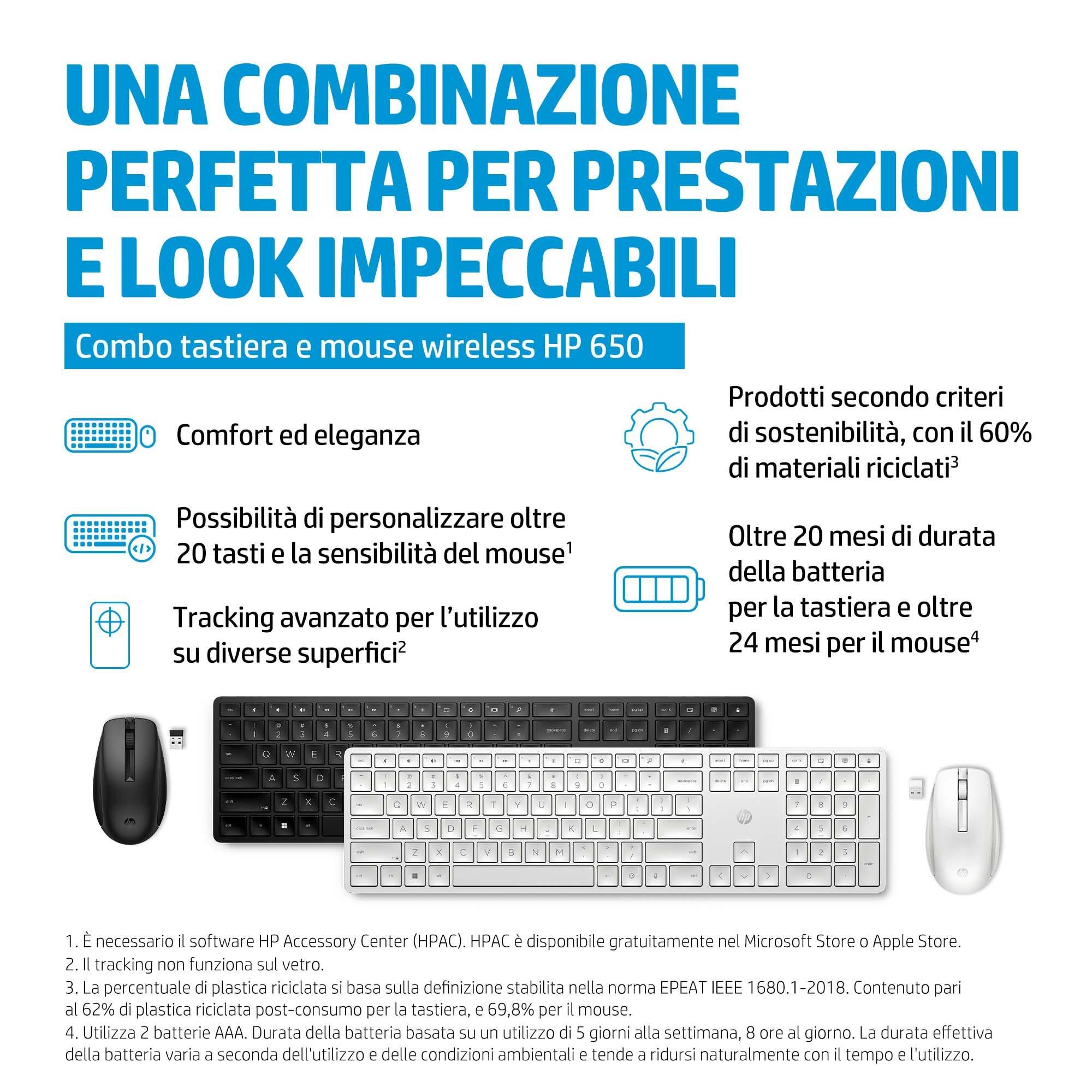 hp-650-combo-tastiera-e-mouse-wireless-2-4-ghz-con-dongle-usb-a-20-tasti-program image 8