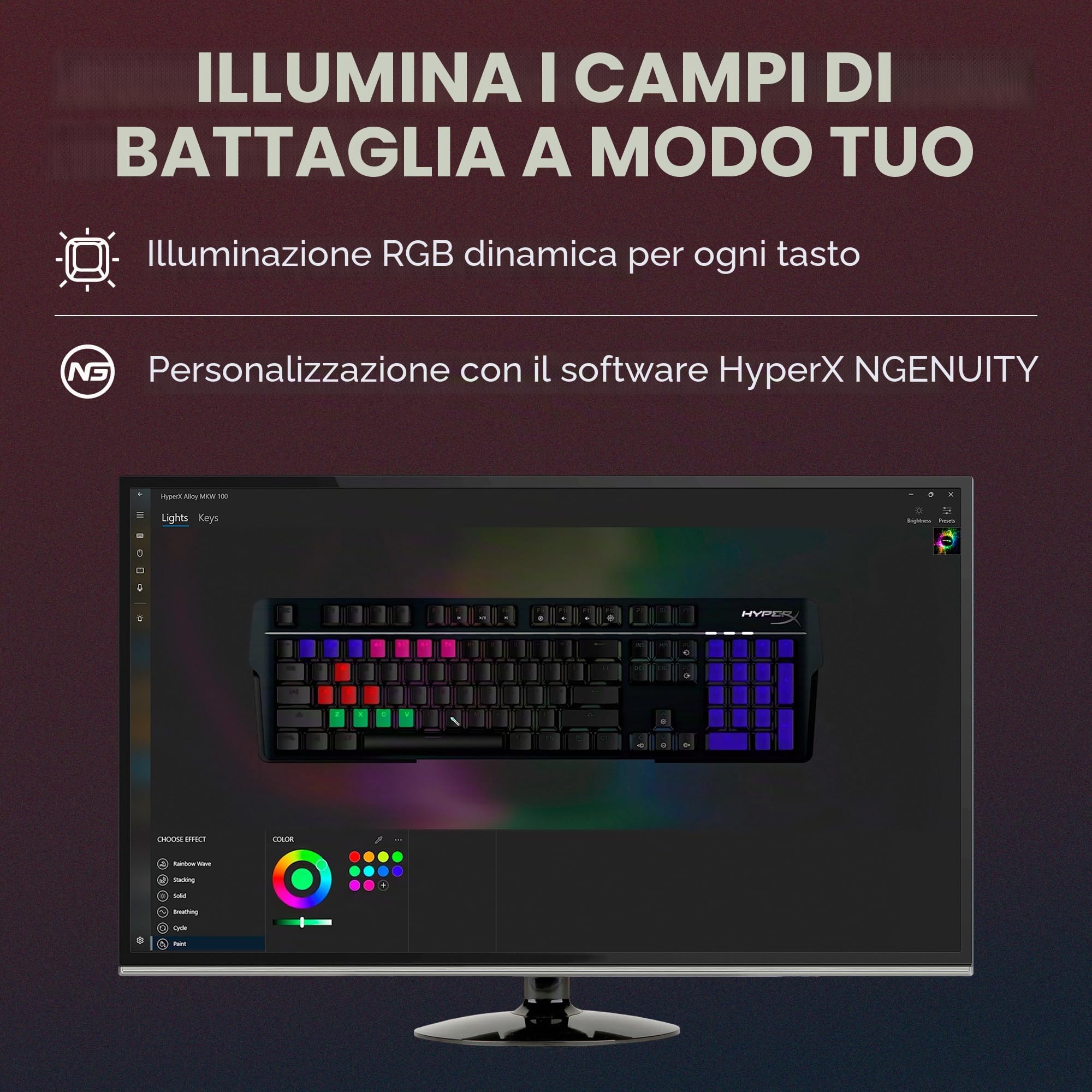 hyperx-alloy-mkw100-tastiera-meccanica-gaming-cablata-full-size-con-rgb-telaio-i image 7