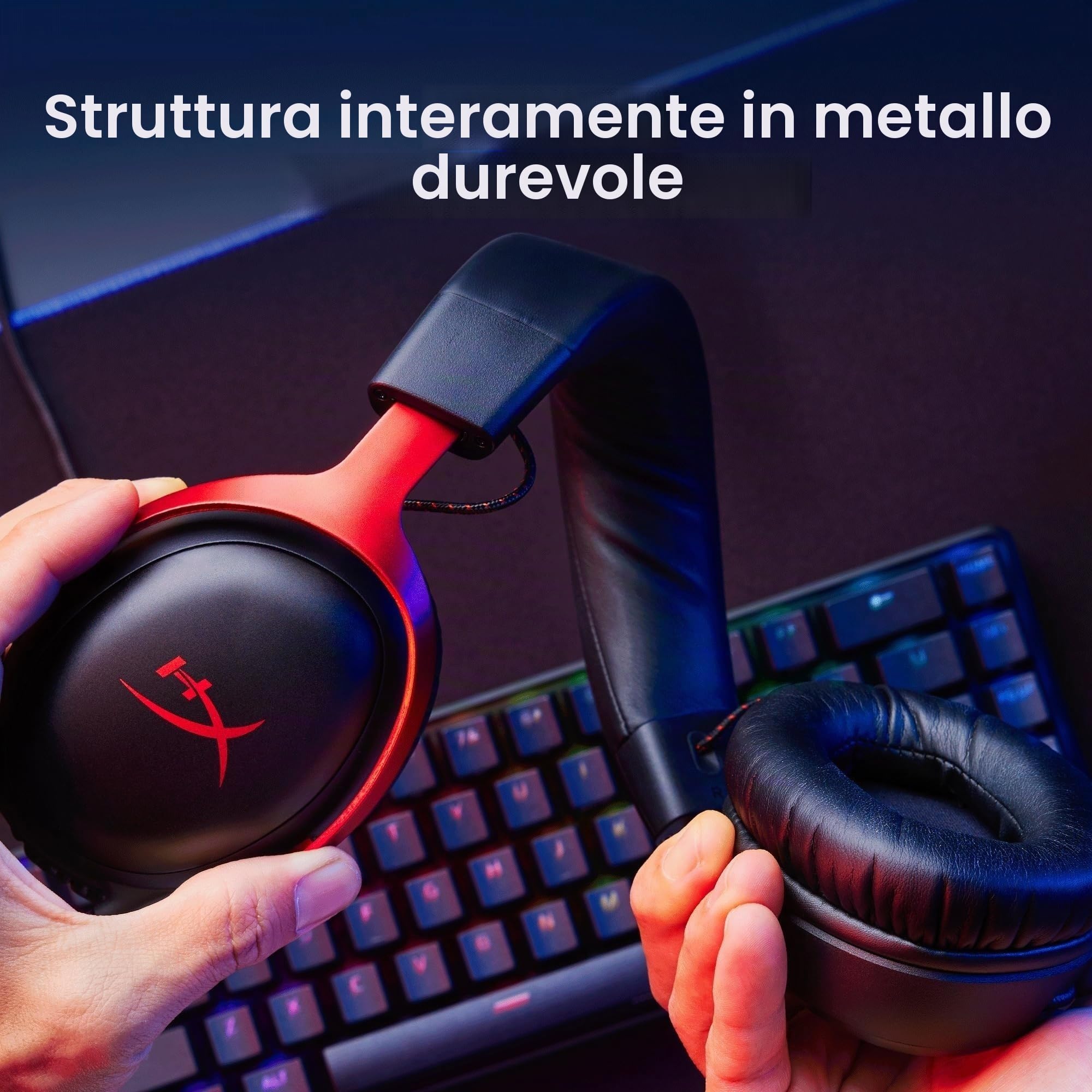 hyperx-cloud-iii-cuffie-da-gaming-cablate-usb-c-dts-spatial-audio-telaio-in-allu image 5