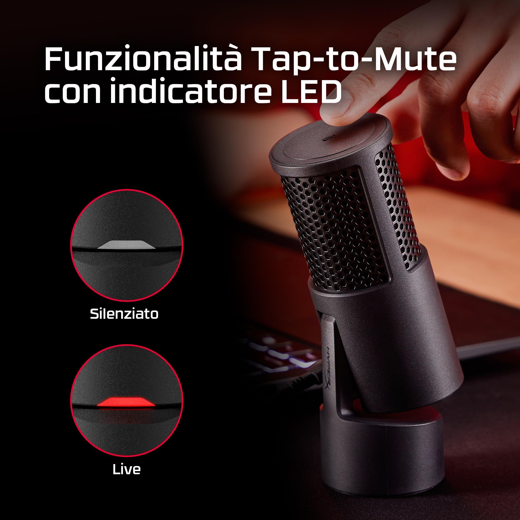 hyperx-solocast-2-microfono-condensatore-usb-c-plug-and-play-per-gaming-streamin image 5