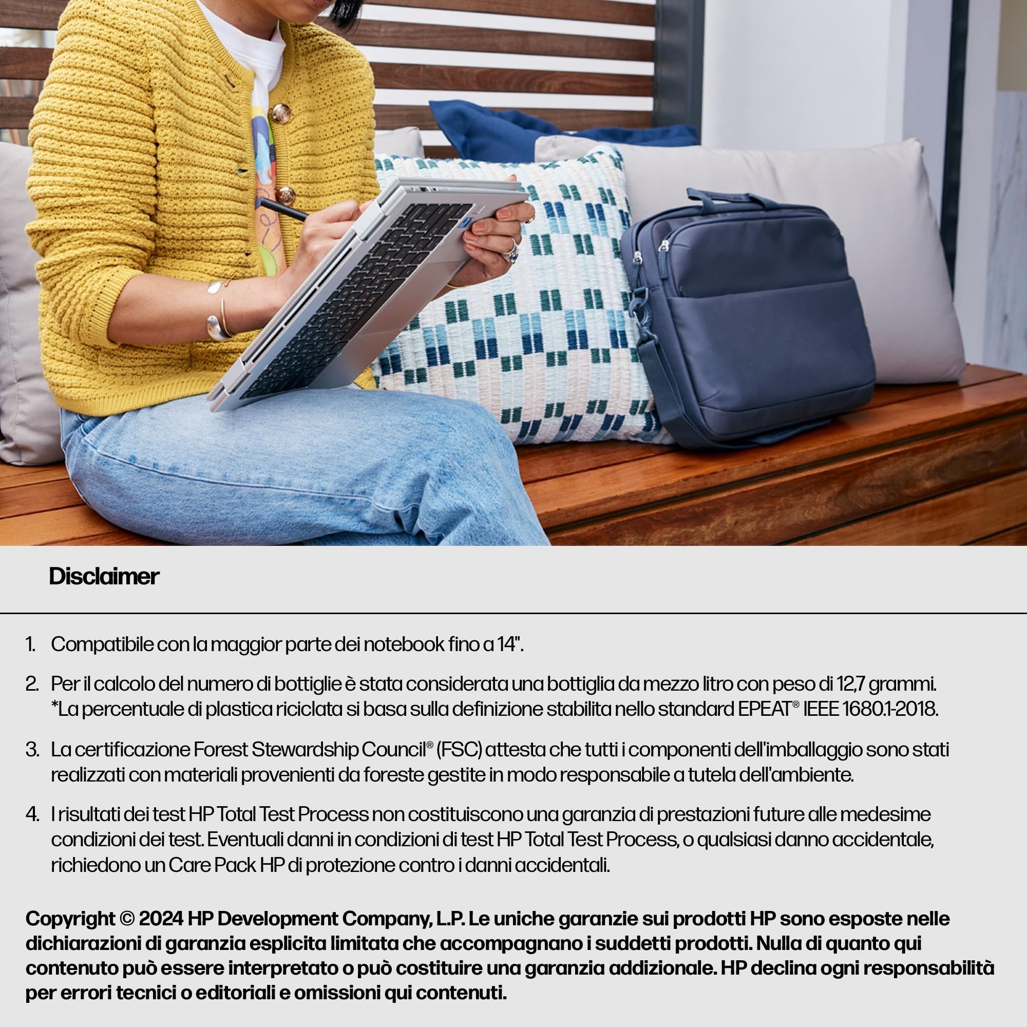 hp-everyday-odyssey-gray-borsa-per-laptop-14-in-poliestere-600d-resistente-all-a image 3
