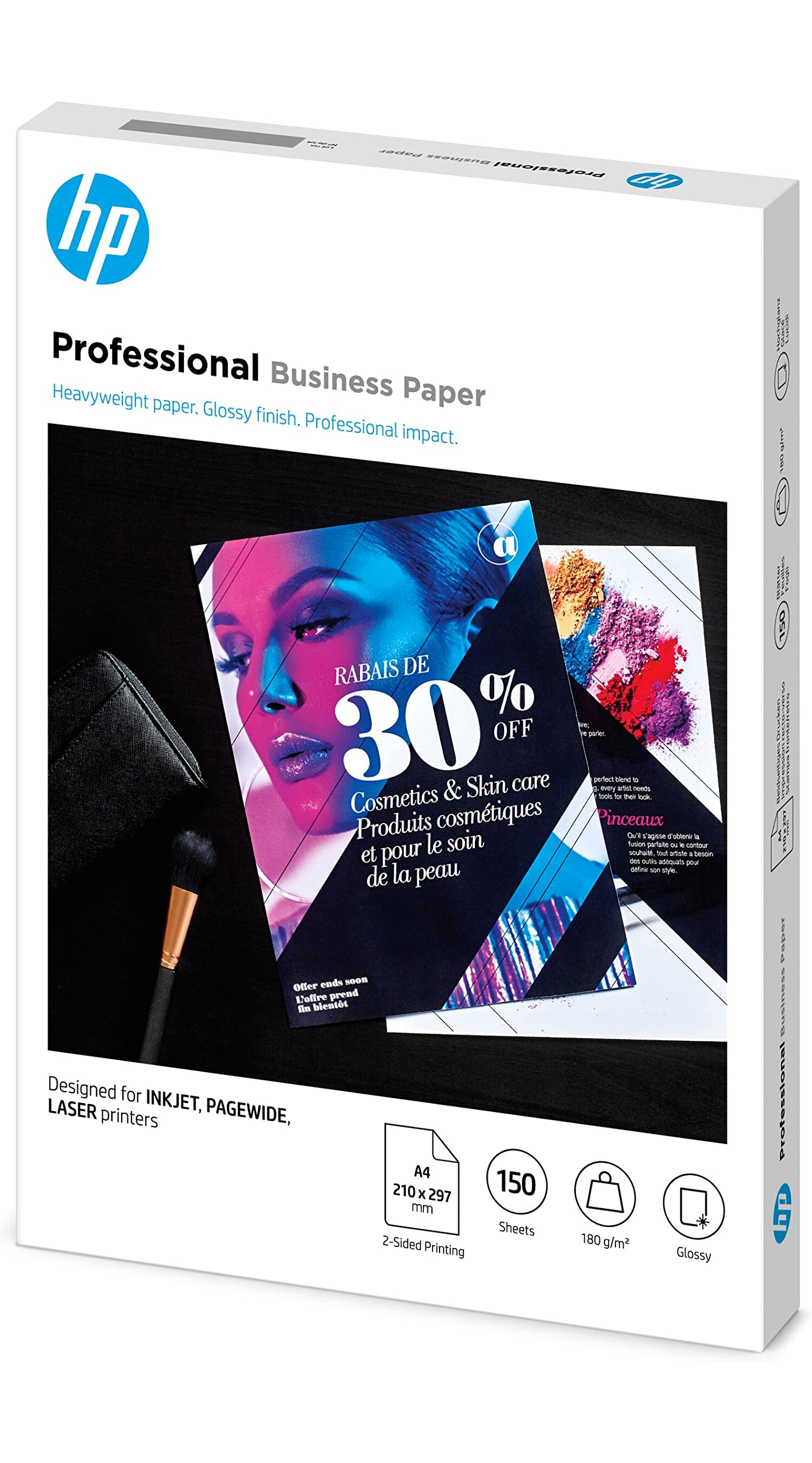 hp-professional-business-3vk91a-carta-fotografica-lucida-a4-da-180-g-m-confezion image 2