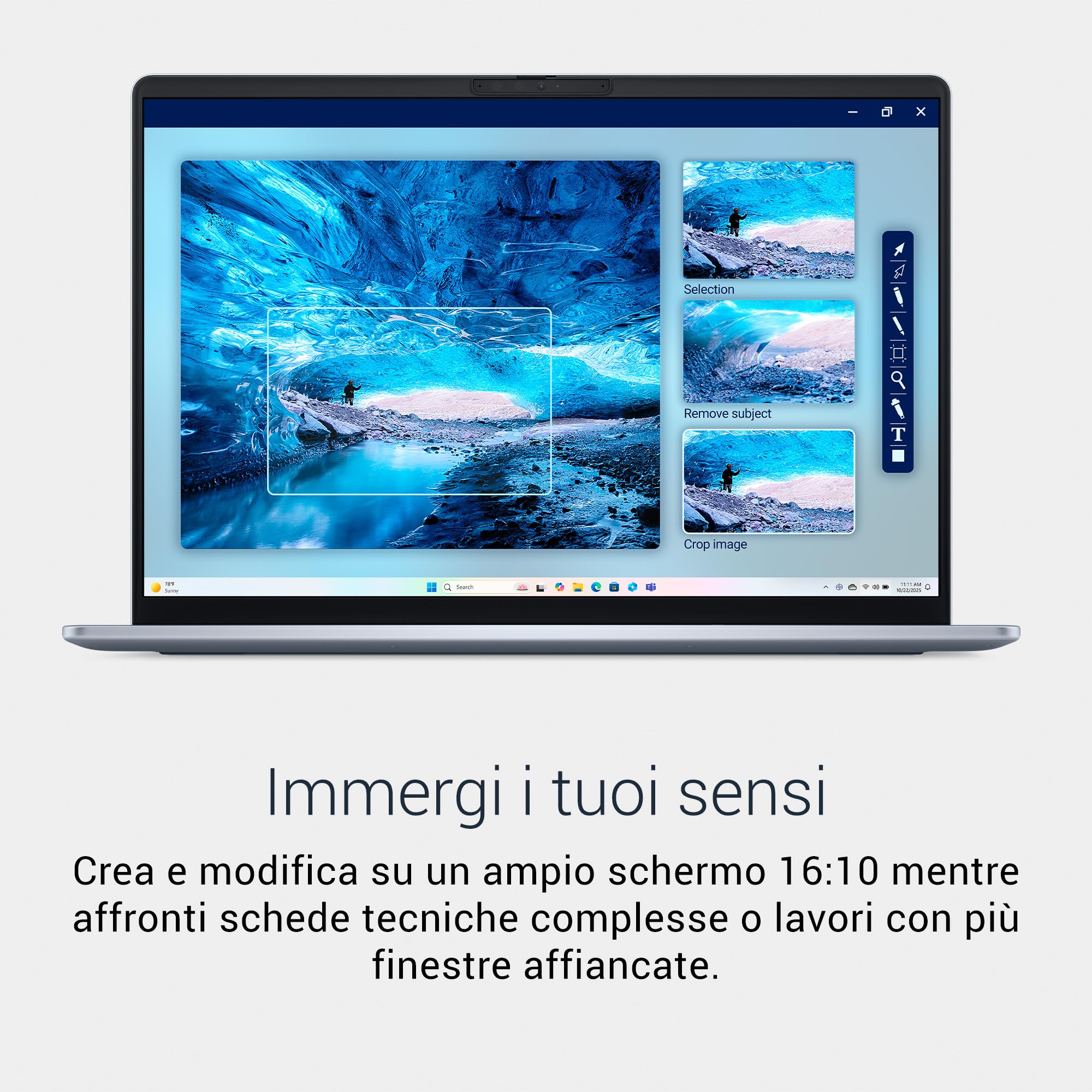 dell-16-plus-copilot-db16250-notebook-16-2-5k-16-10-con-intel-core-ultra-7-256v- image 3