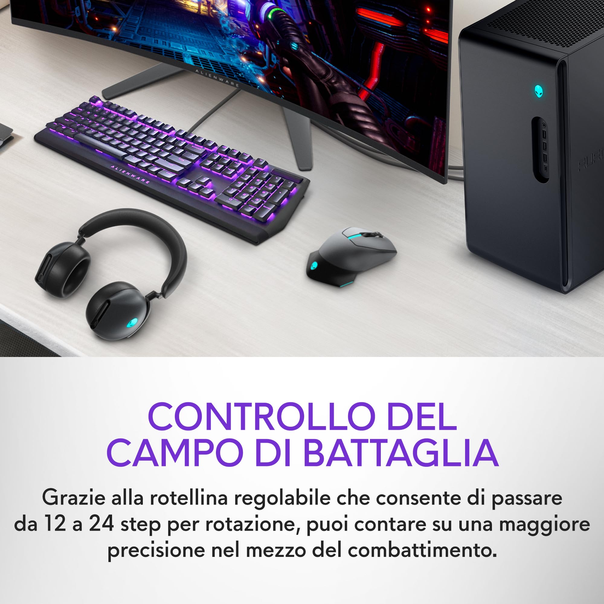 alienware-610m-mouse-gaming-wireless-e-cablato-sensore-16-000-dpi-7-pulsanti-pro image 3