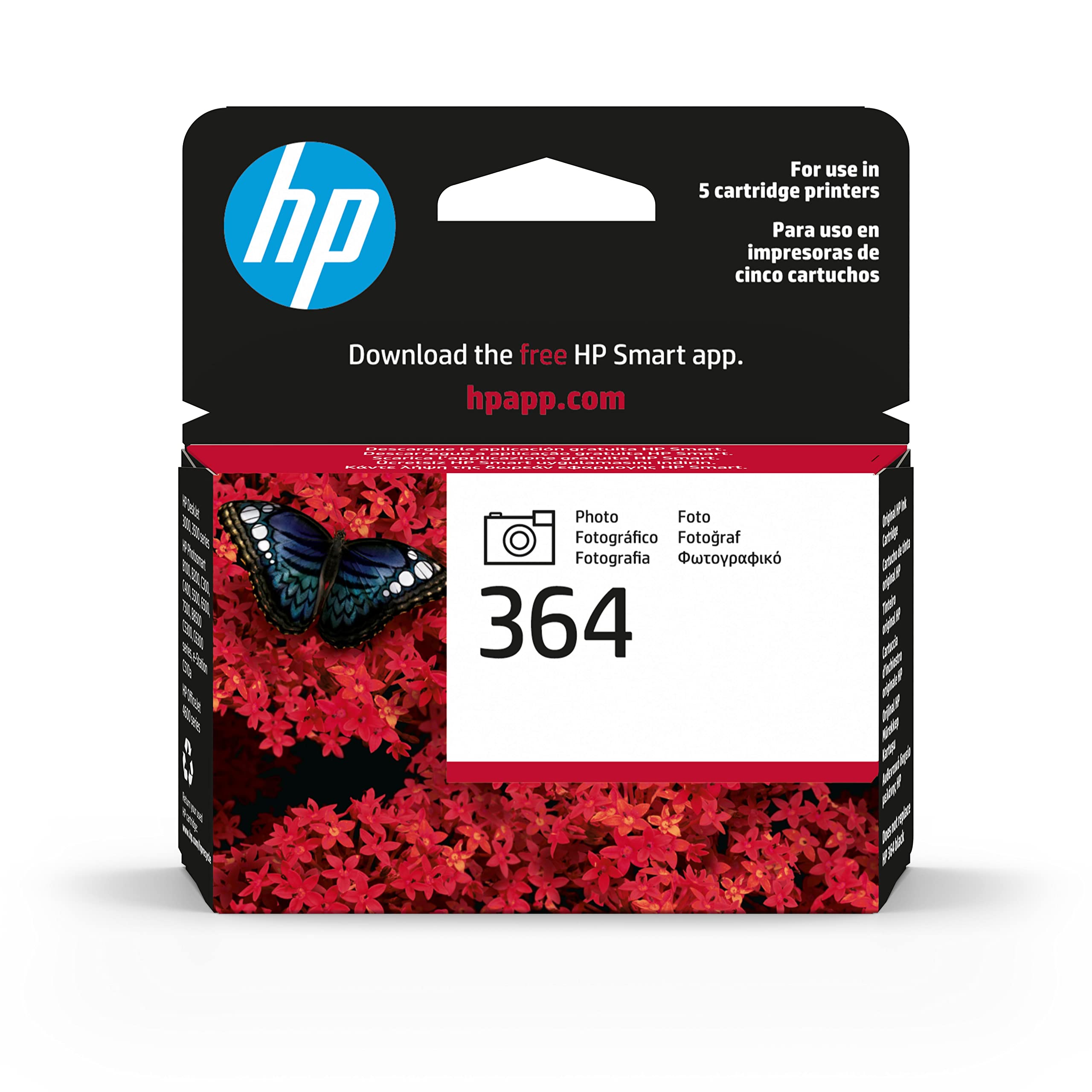 hp-364-cb317ee-cartuccia-originale-nero-fotografico-130-pagine-per-hp-photosmart image 1