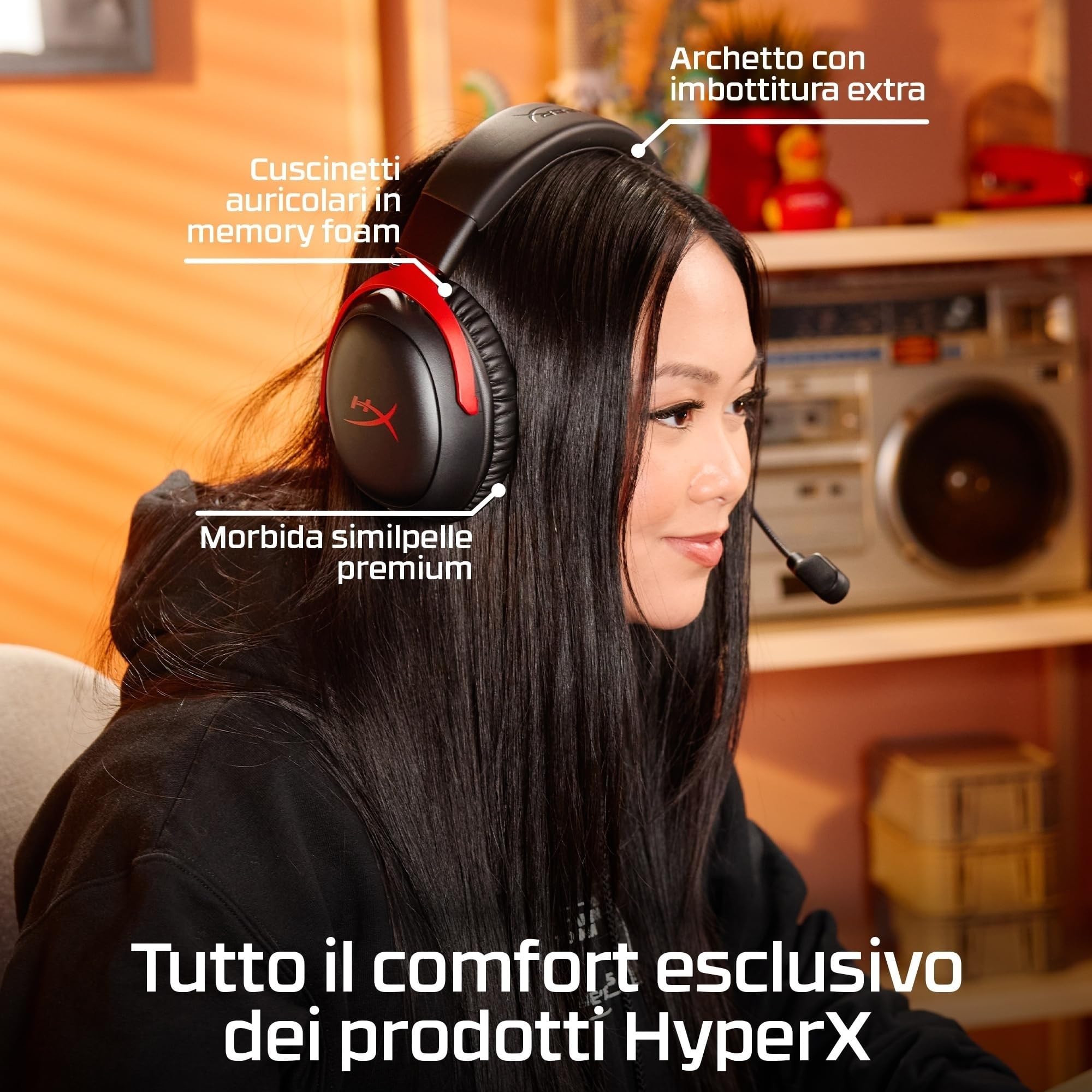 hyperx-cloud-iii-s-wireless-cuffie-da-gaming-bluetooth-con-audio-3d-dts-microfon image 6