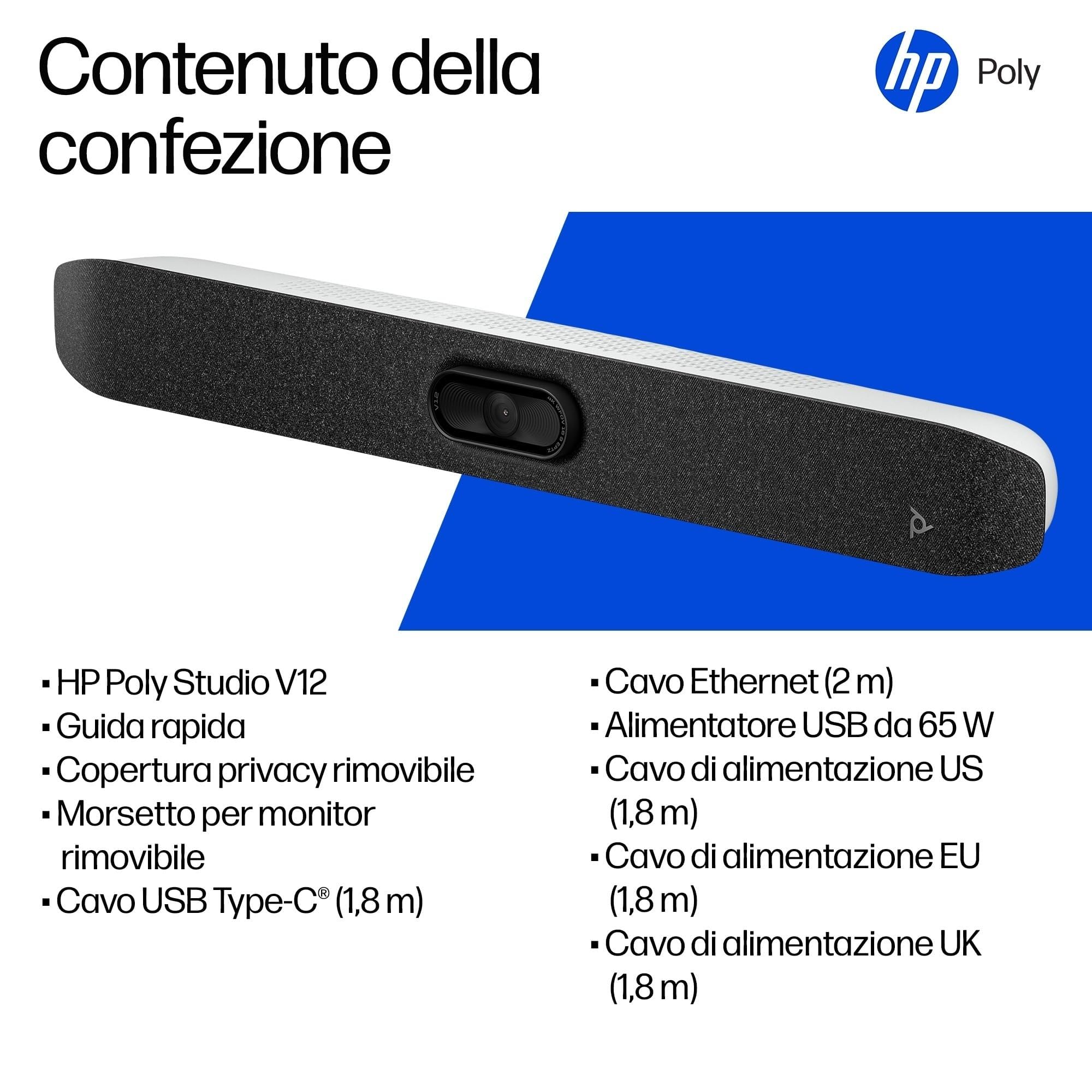 poly-studio-v12-hp-barra-video-usb-per-videoconferenze-fotocamera-4k-ultrahd-20- image 8