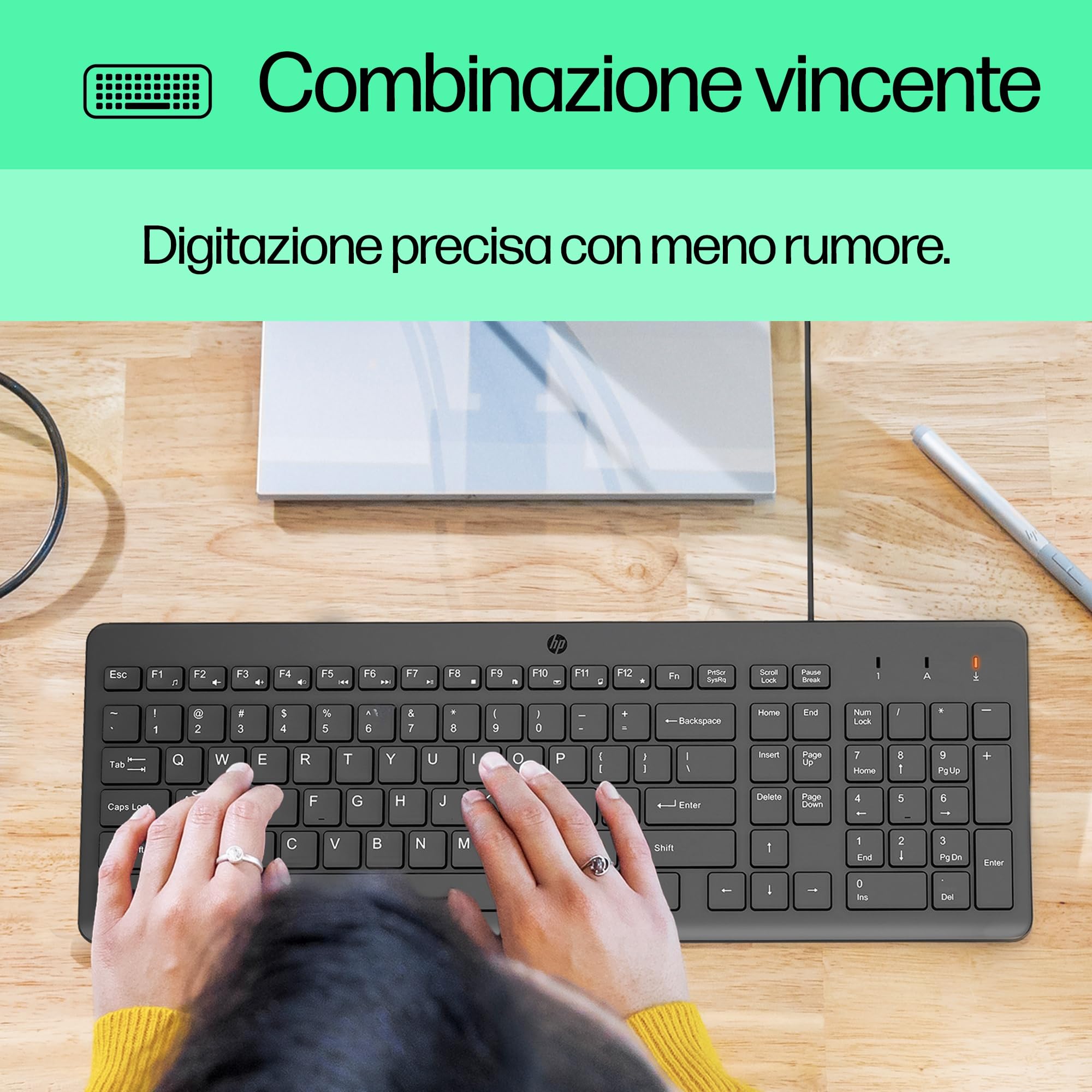hp-150-tastiera-cablata-usb-a-12-tasti-programmabili-layout-italiano-qwerty-nera image 7