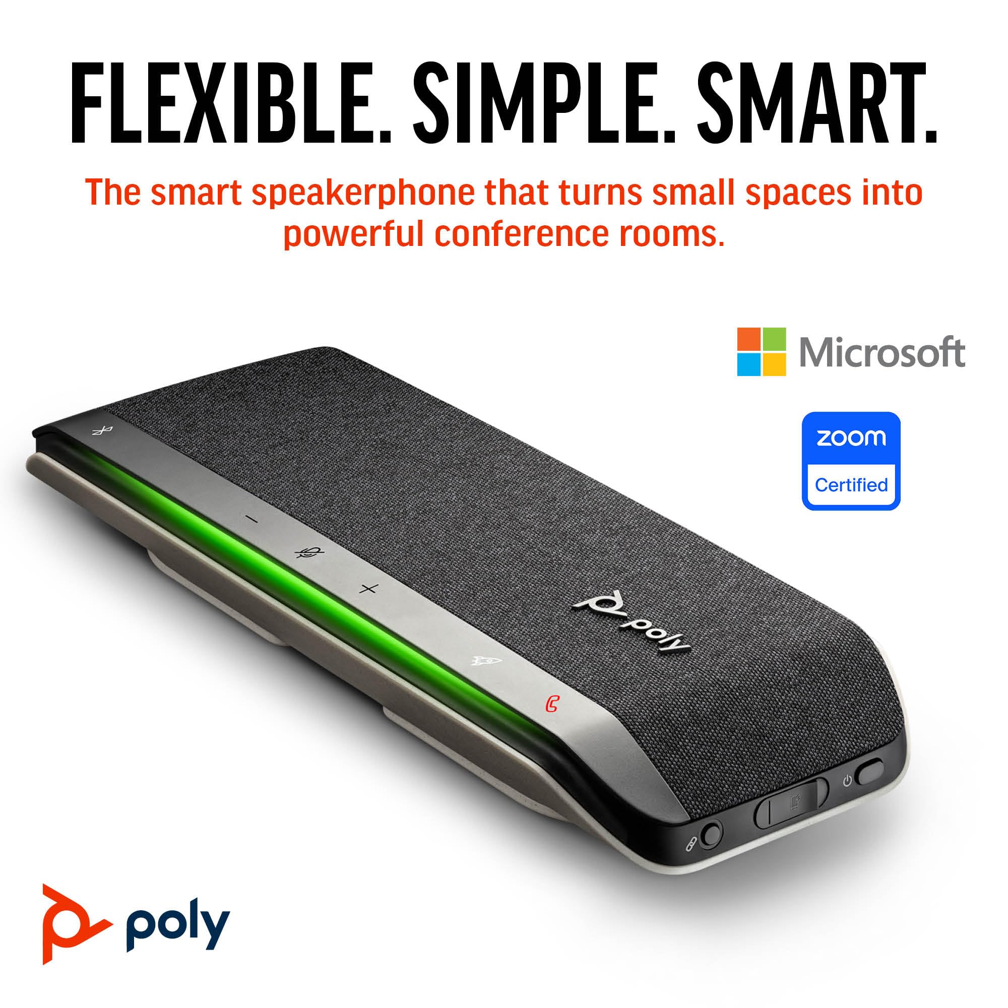 hp-poly-sync-40-vivavoce-per-conferenze-wireless-bluetooth-5-1-con-usb-a-usb-c-r image 2